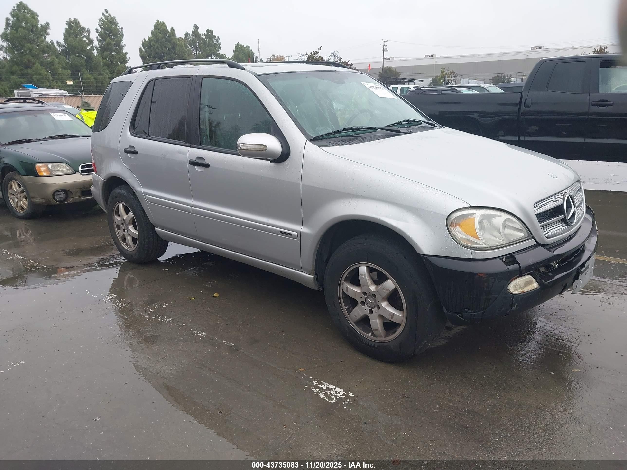2003 Mercedes-benz Ml 350 Silver vin: 4JGAB57EX3A451900