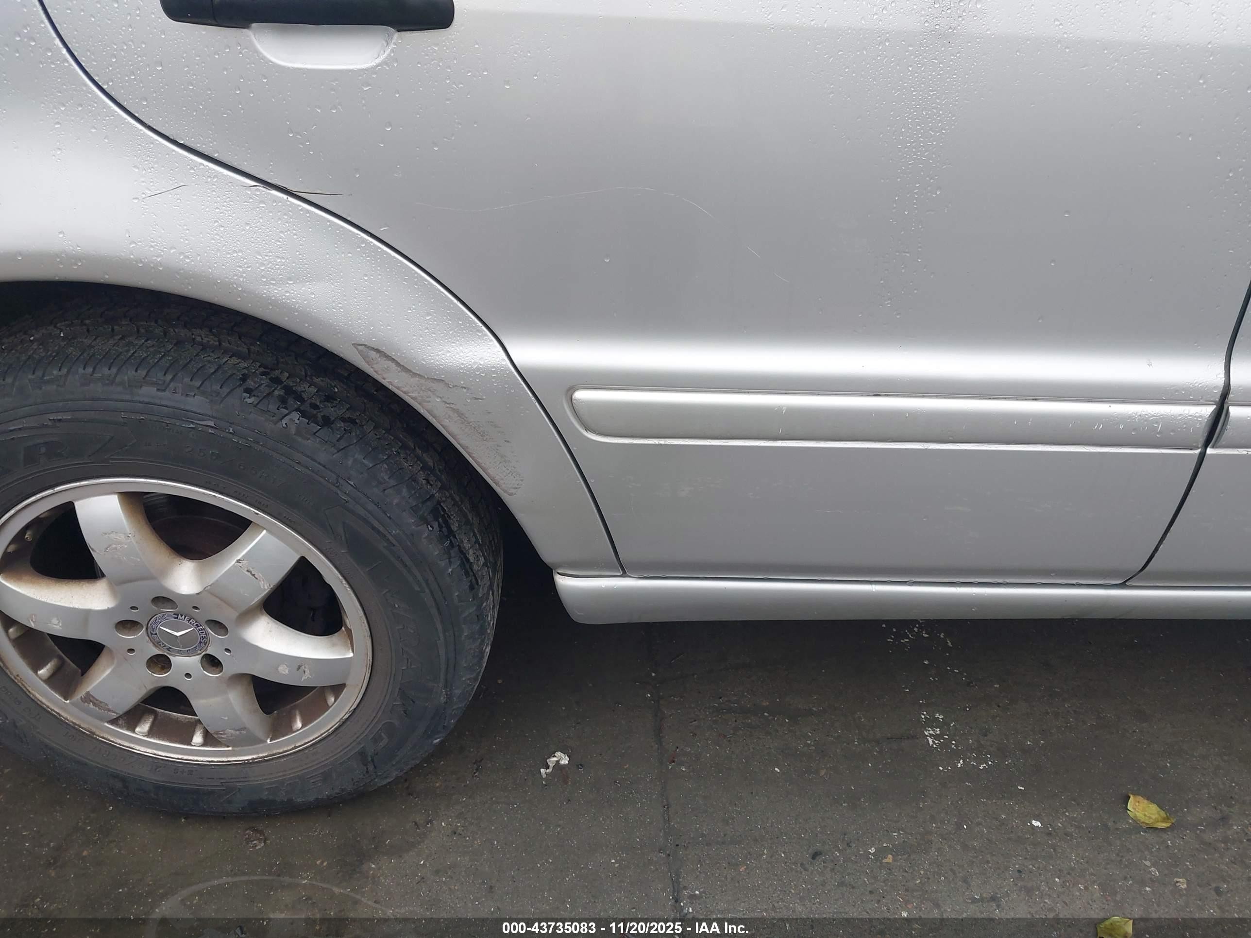 2003 Mercedes-benz Ml 350 Silver vin: 4JGAB57EX3A451900