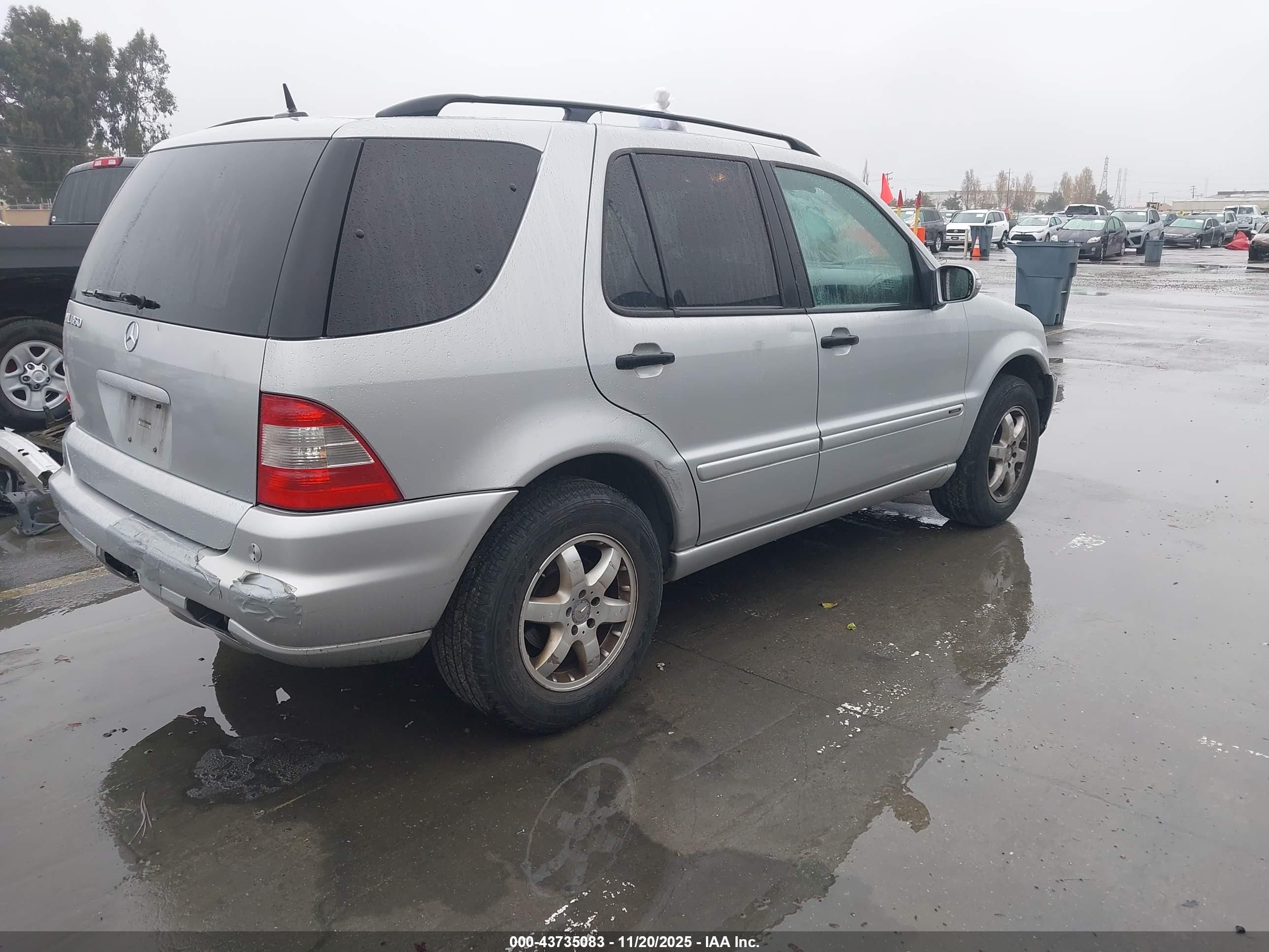 2003 Mercedes-benz Ml 350 Silver vin: 4JGAB57EX3A451900