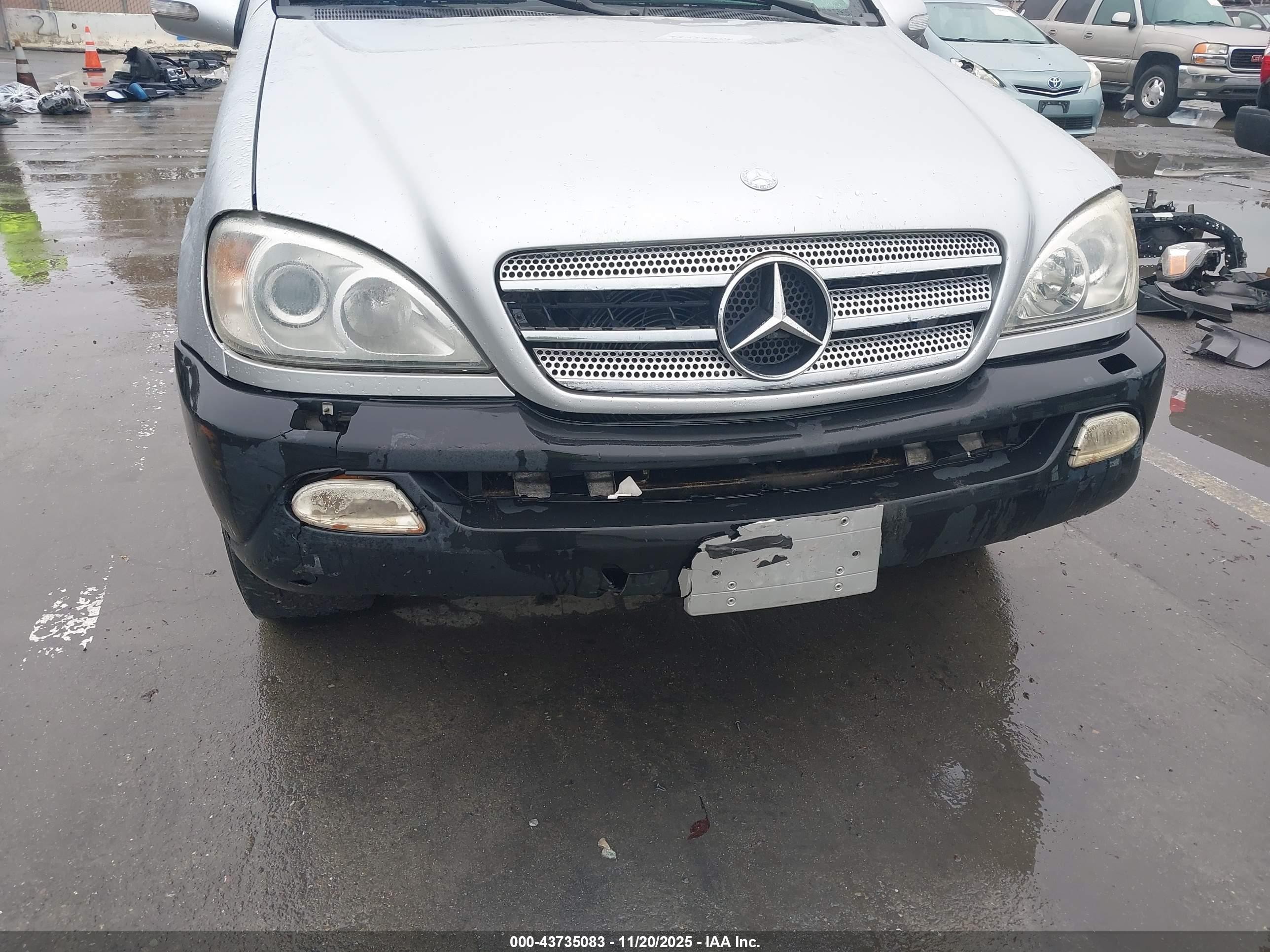 2003 Mercedes-benz Ml 350 Silver vin: 4JGAB57EX3A451900