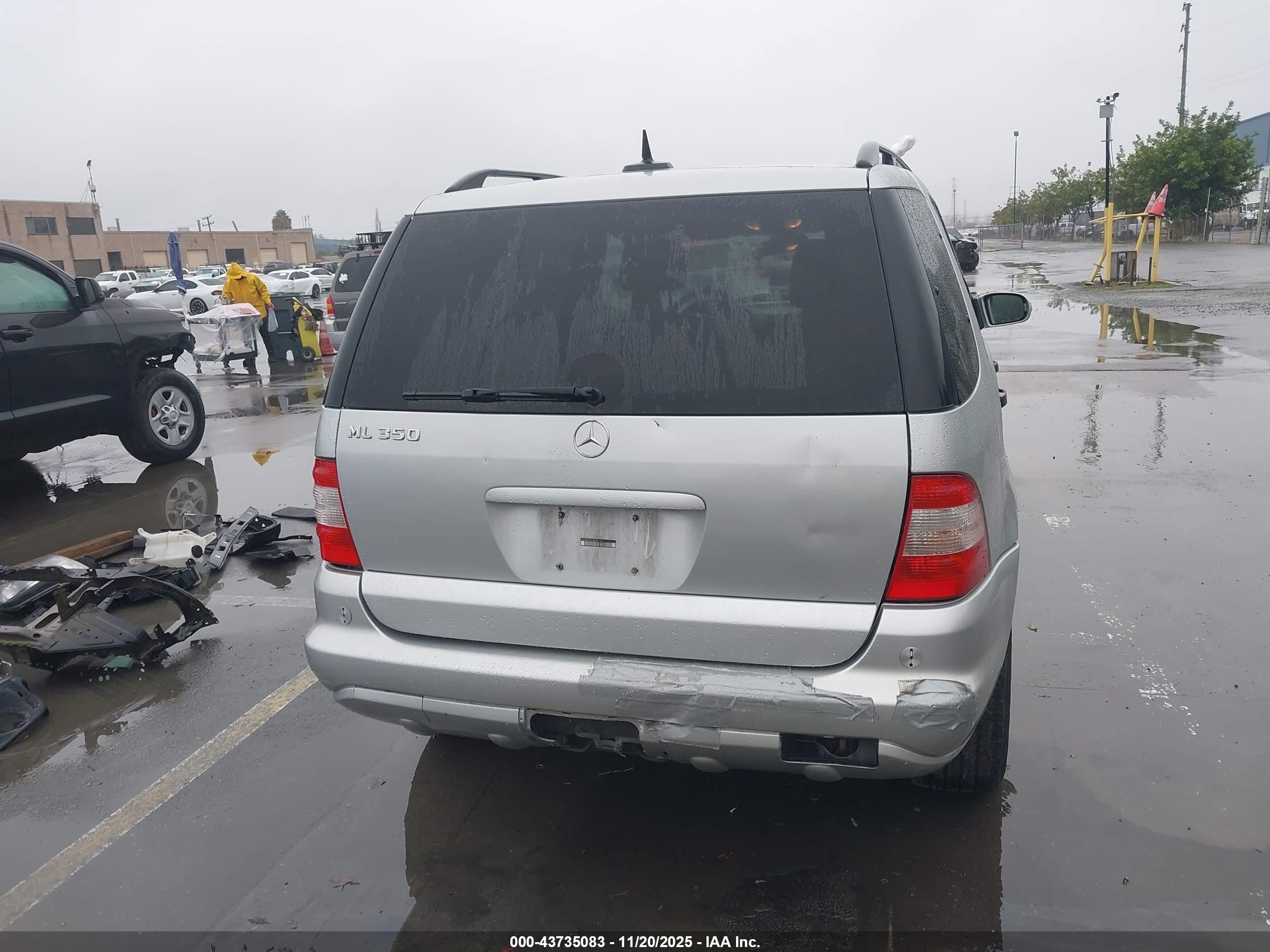 2003 Mercedes-benz Ml 350 Silver vin: 4JGAB57EX3A451900