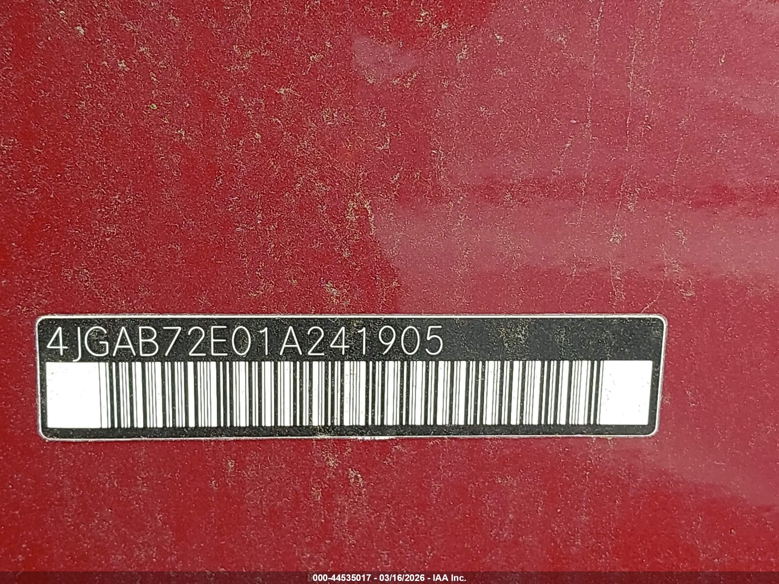 2001 Mercedes-benz Ml 430   Red vin: 4JGAB72E01A241905