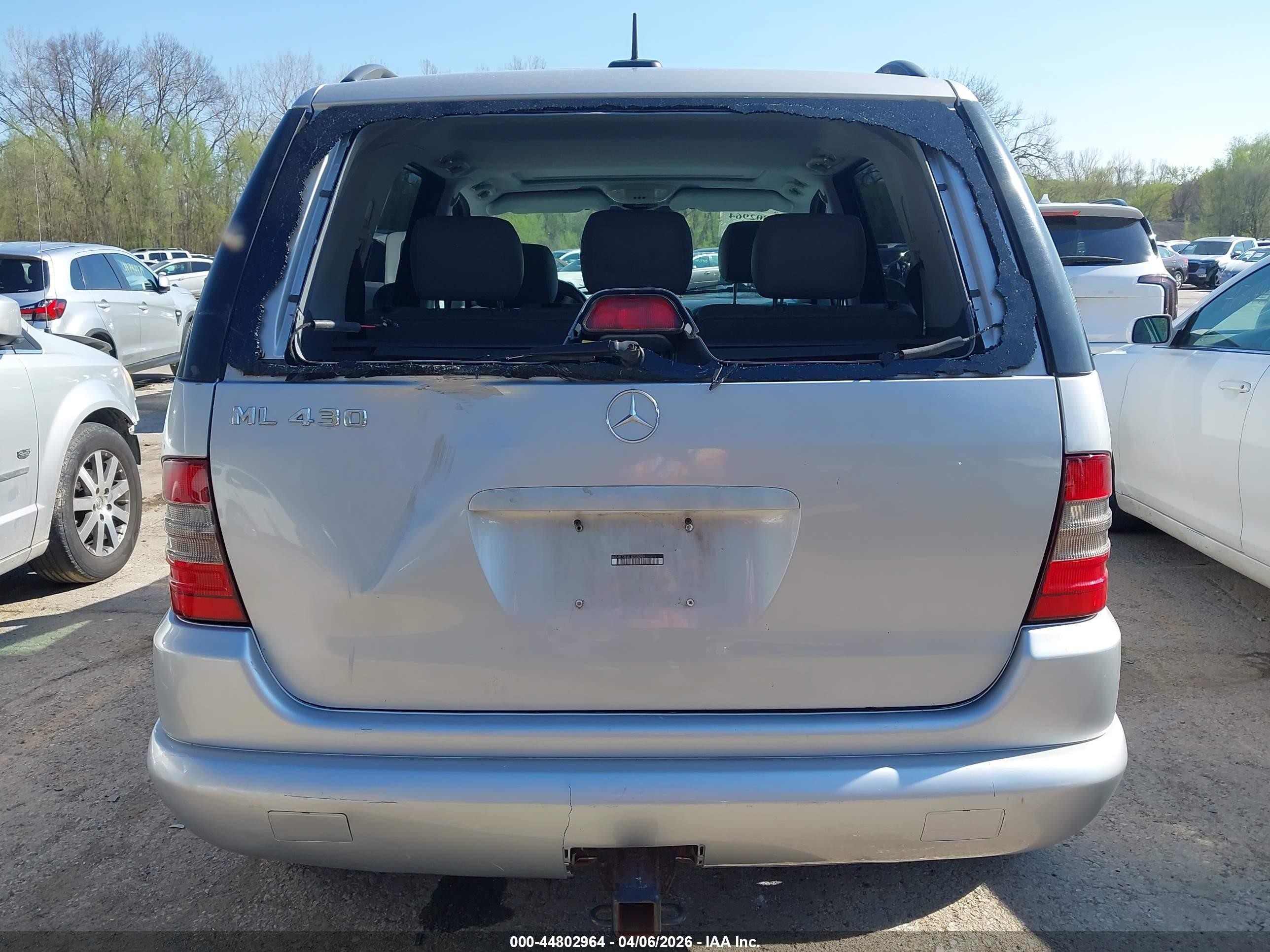 2001 Mercedes-benz Ml 430   Silver vin: 4JGAB72E01A258249