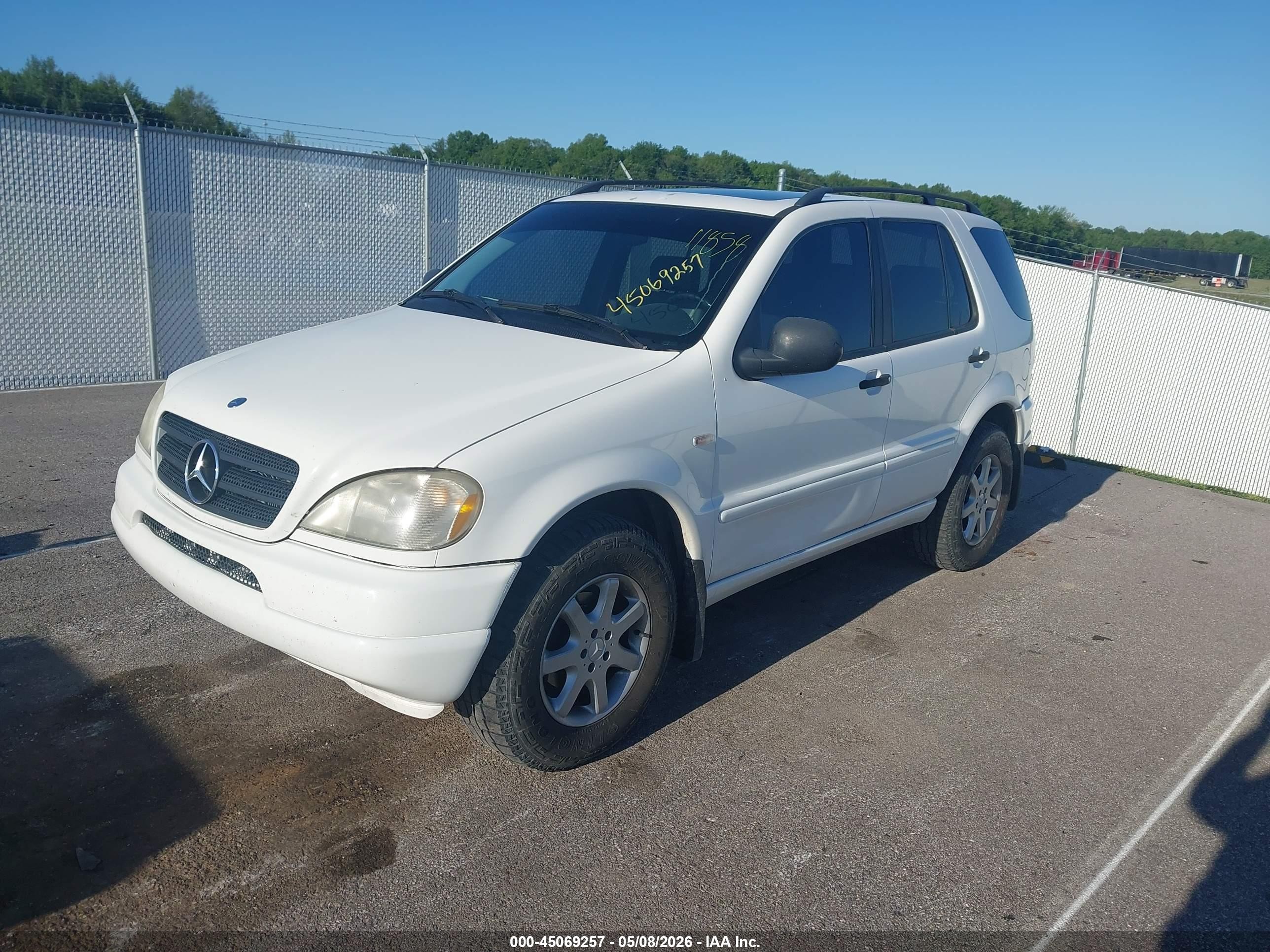1999 Mercedes-benz Ml 430   Белый vin: 4JGAB72E1XA076648
