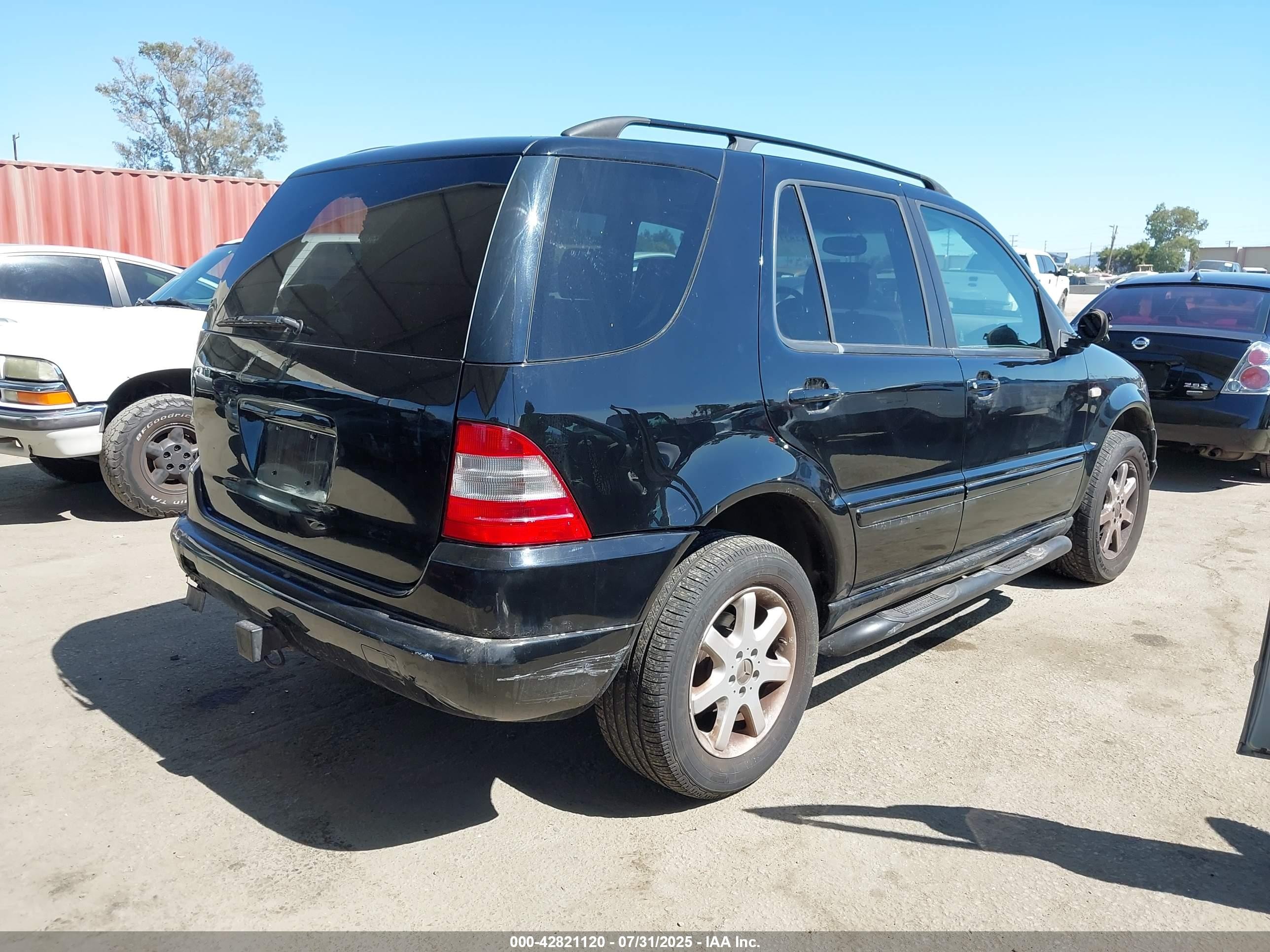 1999 Mercedes-benz Ml 430   Black vin: 4JGAB72E4XA080788