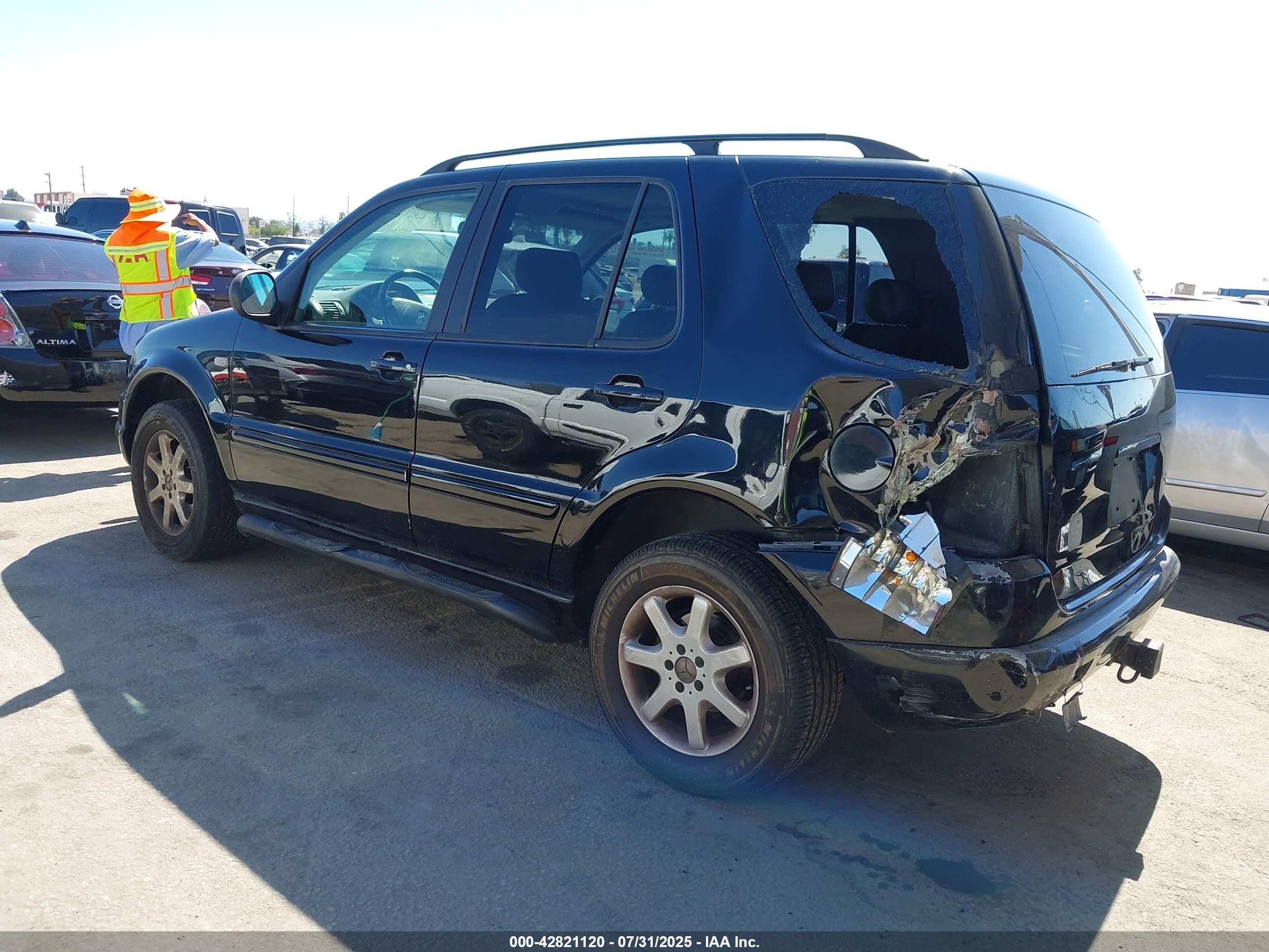1999 Mercedes-benz Ml 430   Black vin: 4JGAB72E4XA080788
