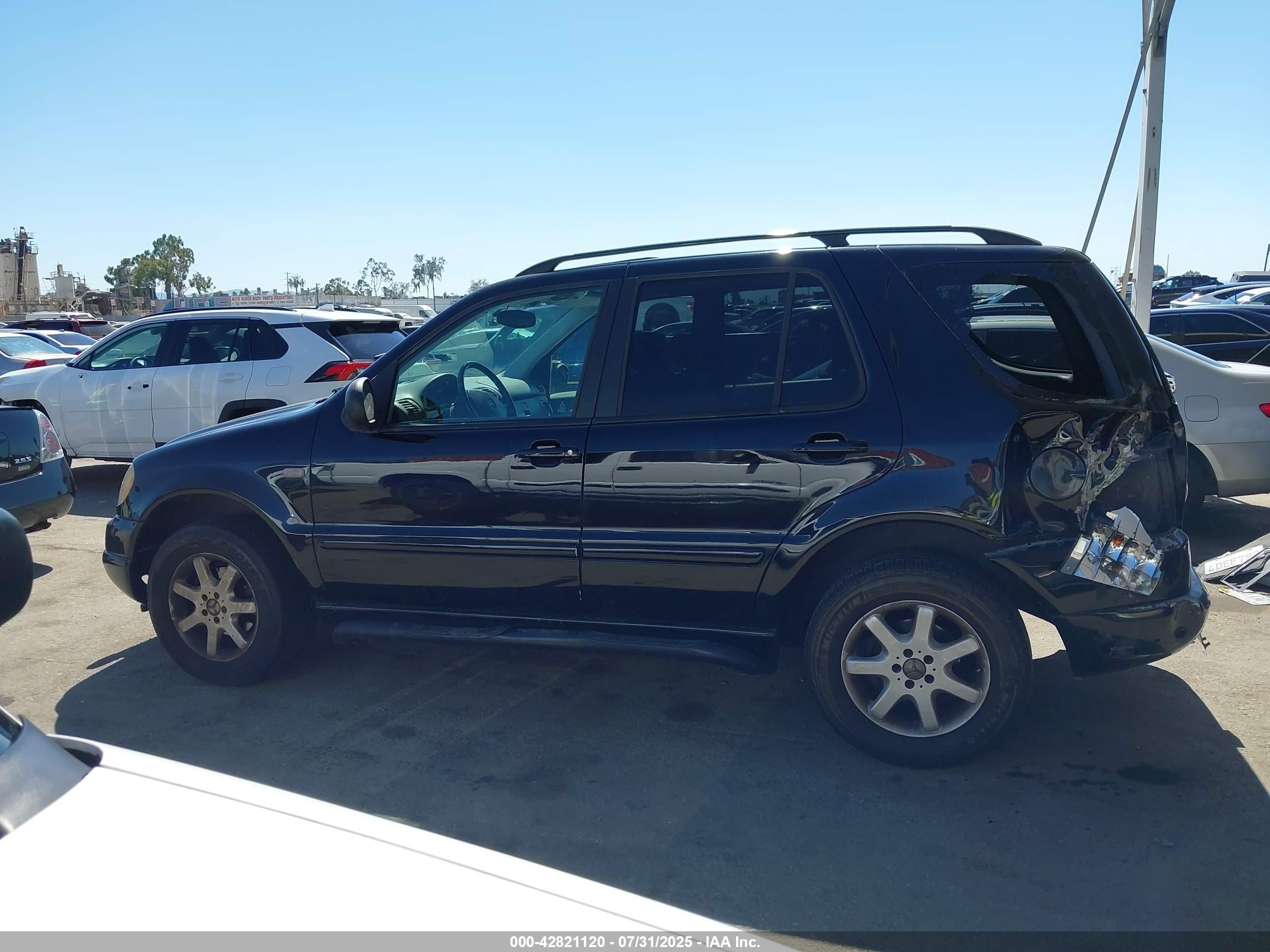 1999 Mercedes-benz Ml 430   Black vin: 4JGAB72E4XA080788