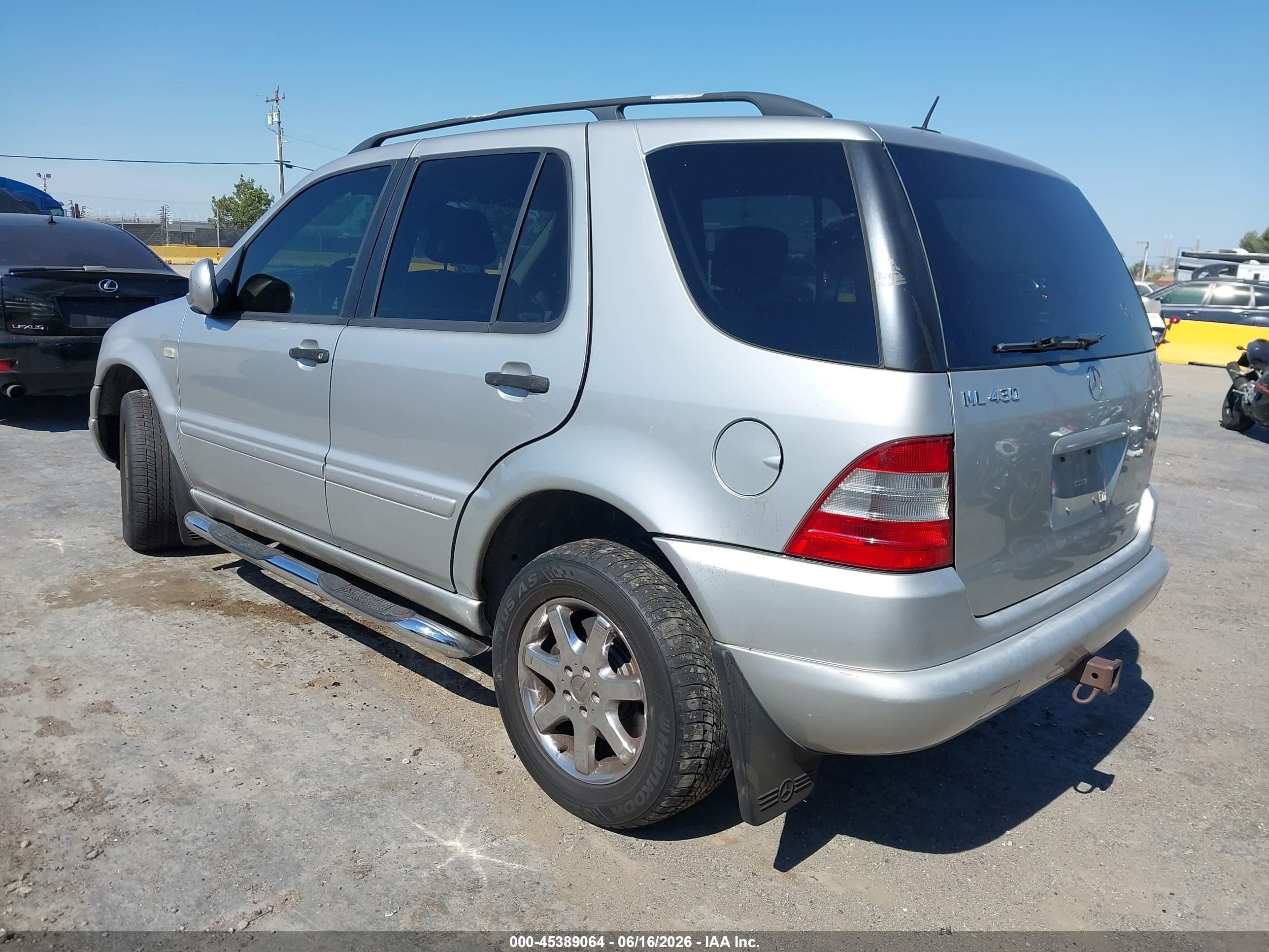 2000 Mercedes-benz Ml 430   Gray vin: 4JGAB72E4YA167446