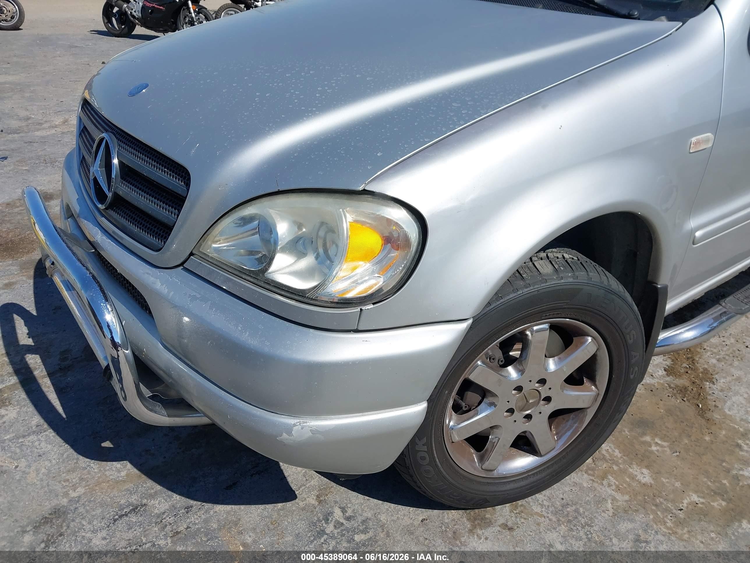 2000 Mercedes-benz Ml 430   Gray vin: 4JGAB72E4YA167446