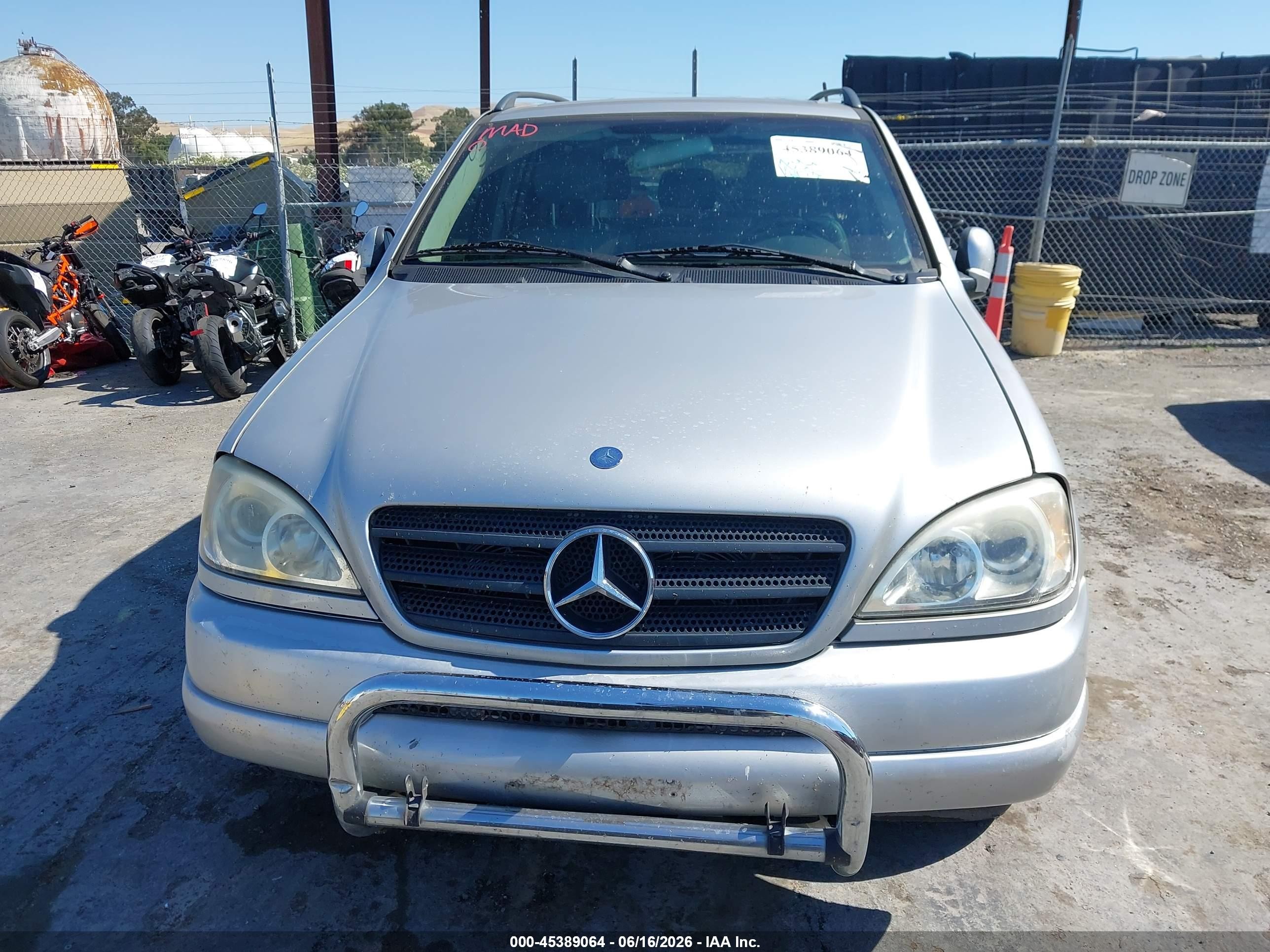 2000 Mercedes-benz Ml 430   Gray vin: 4JGAB72E4YA167446