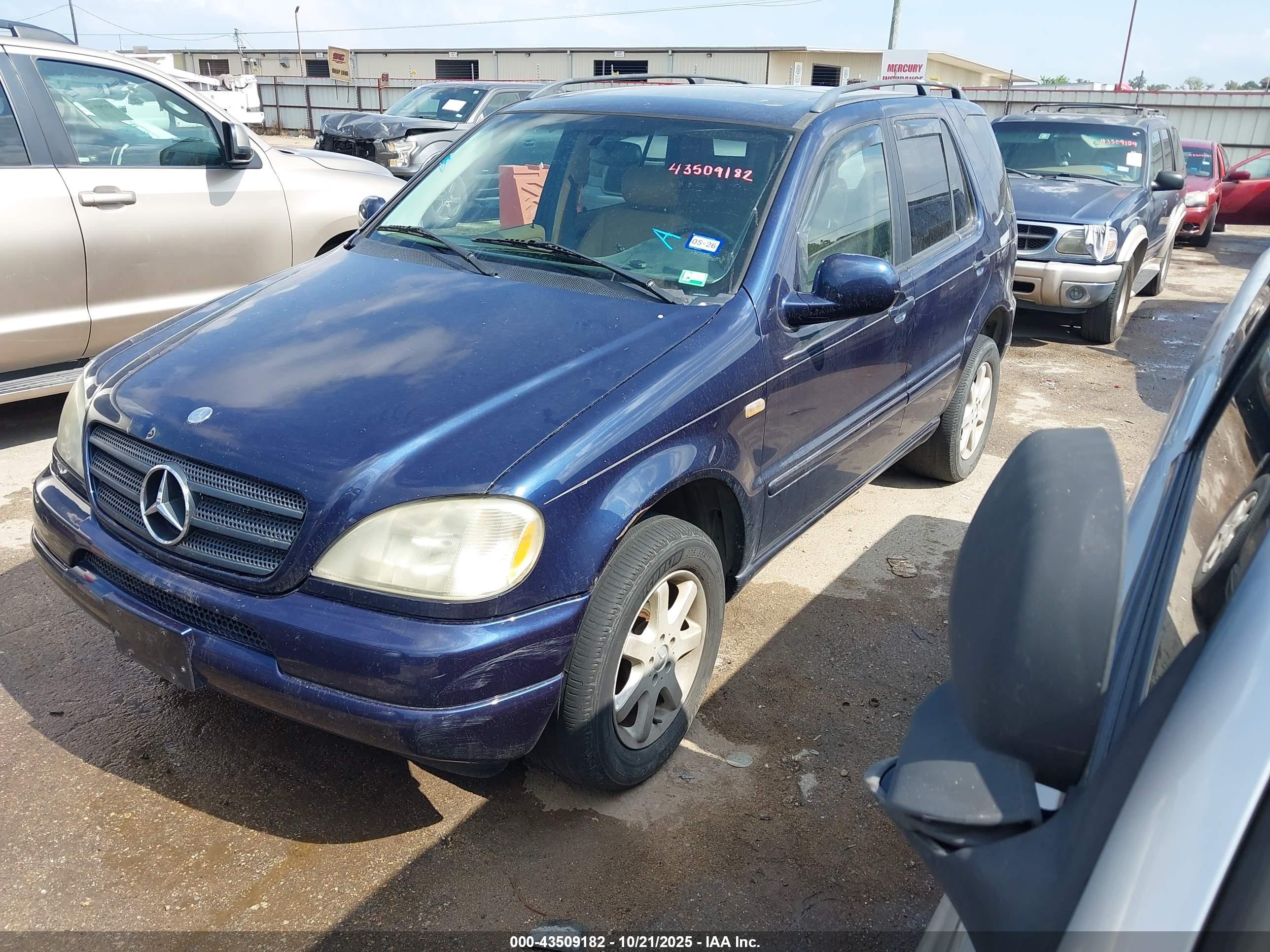 1999 Mercedes-benz Ml 430   Dark Blue vin: 4JGAB72E5XA058685