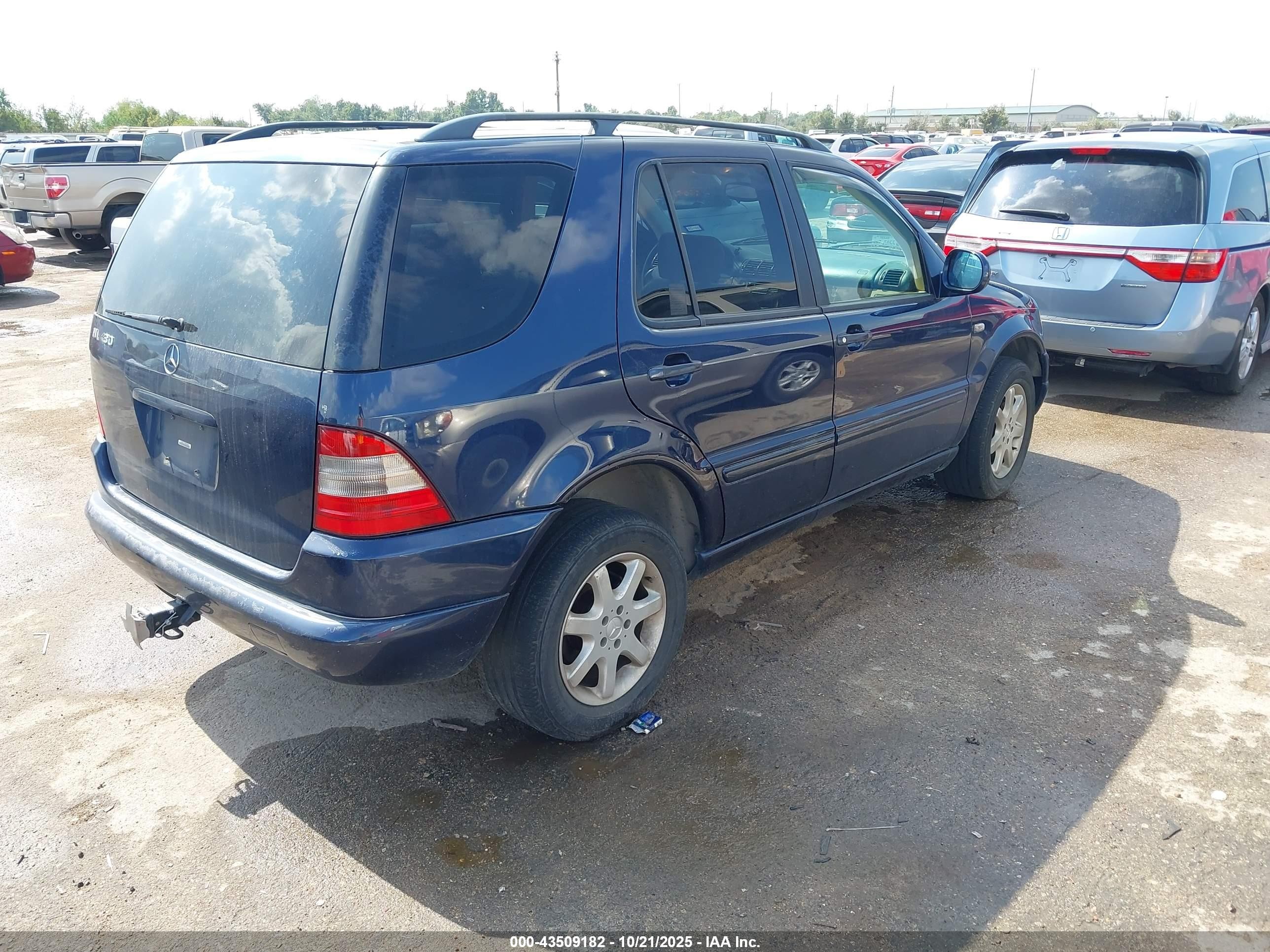 1999 Mercedes-benz Ml 430   Dark Blue vin: 4JGAB72E5XA058685