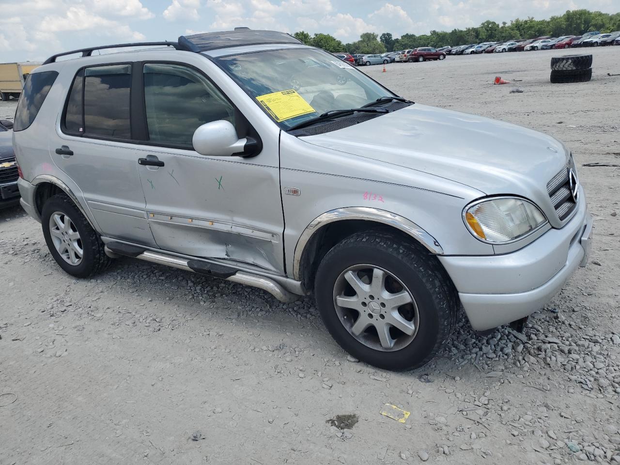 1999 Mercedes-benz Ml 430 Silver vin: 4JGAB72E5XA098183