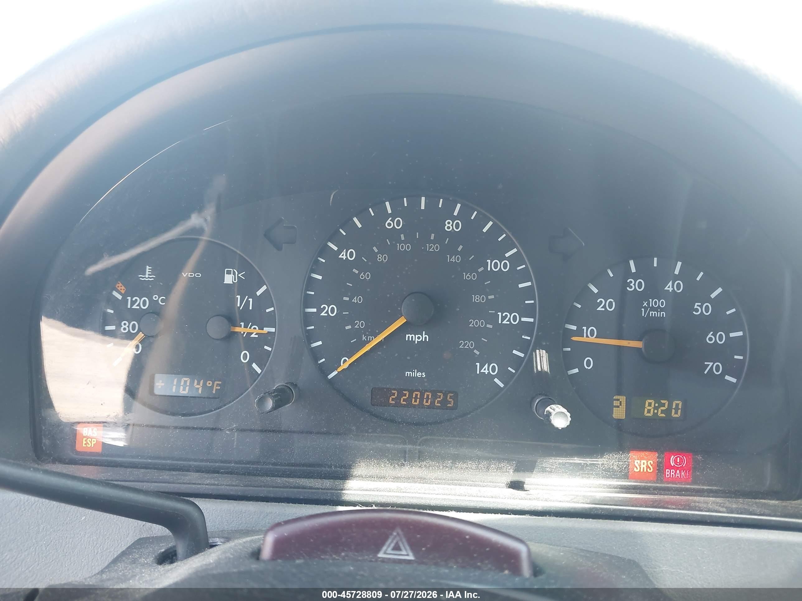 2000 Mercedes-benz Ml 430   Blue vin: 4JGAB72E5YA202771
