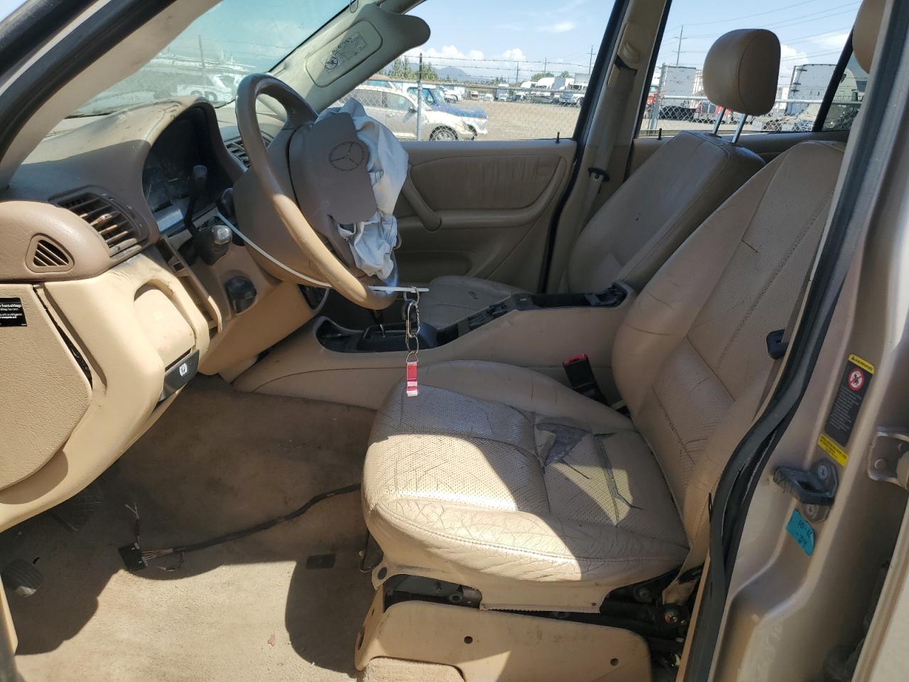 2001 Mercedes-benz Ml 430 Beige vin: 4JGAB72E61A242380