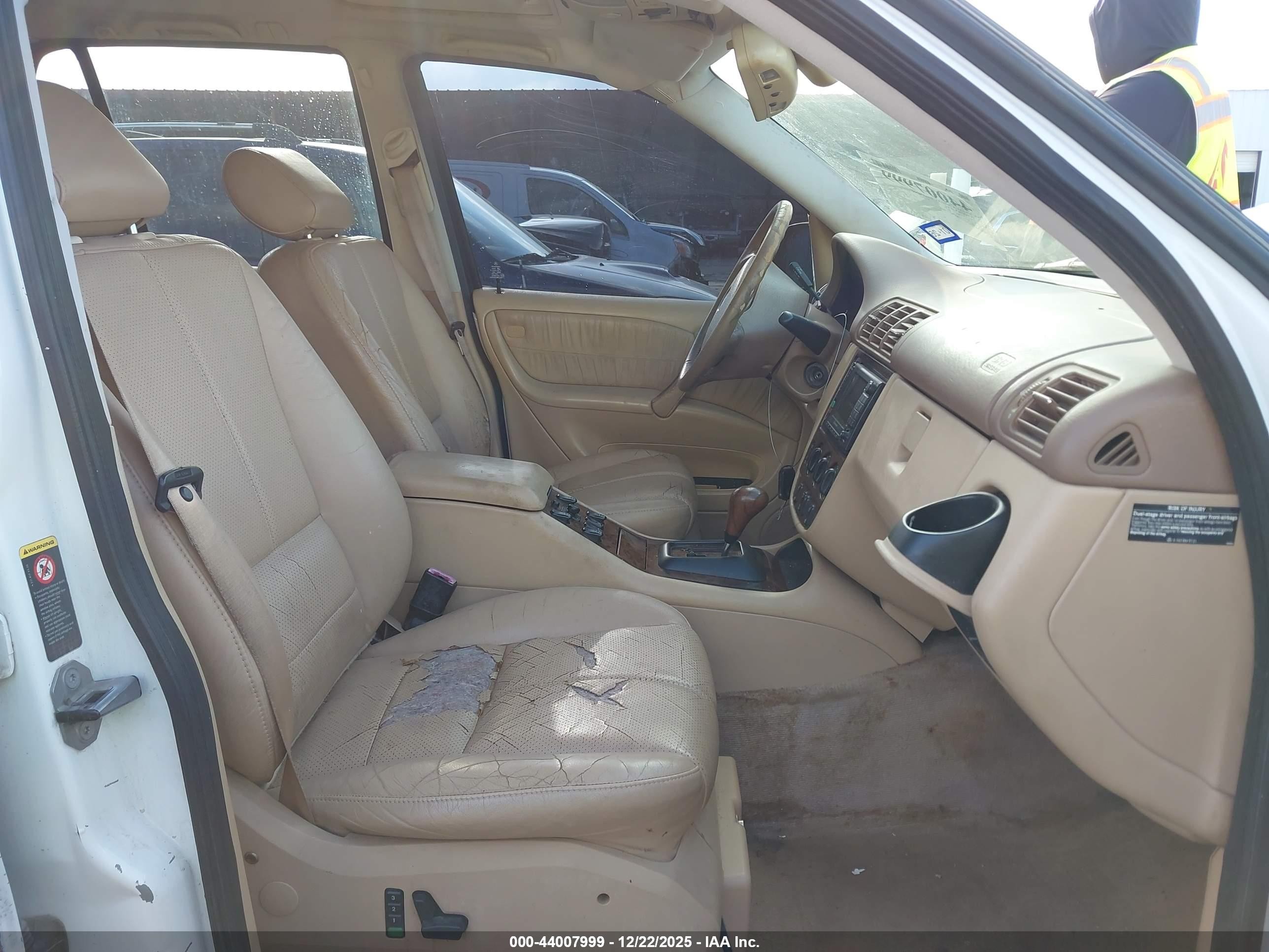 2001 Mercedes-benz Ml 430   White vin: 4JGAB72E71A269801