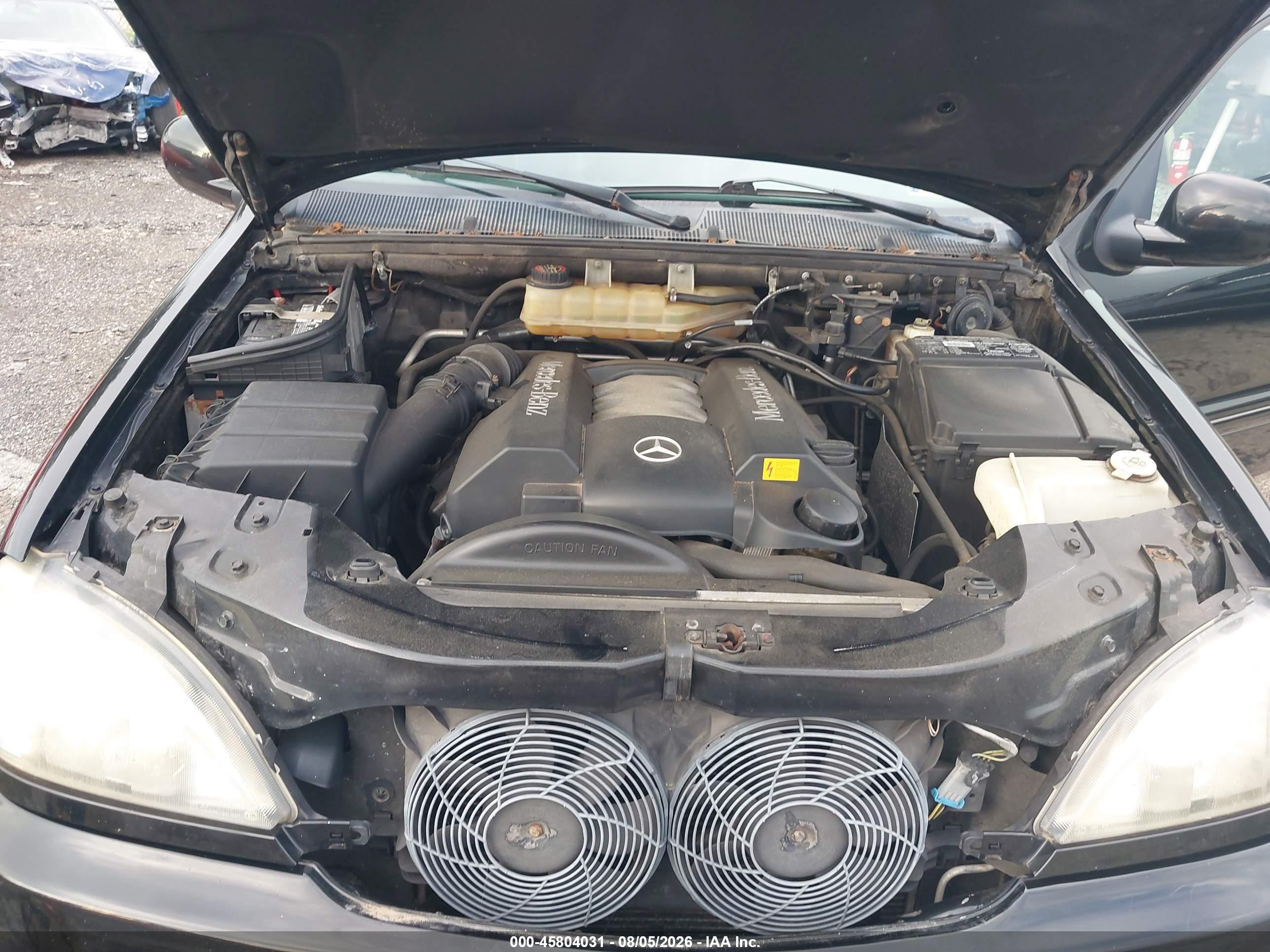 2000 Mercedes-benz Ml 430 Black vin: 4JGAB72E8YA176649