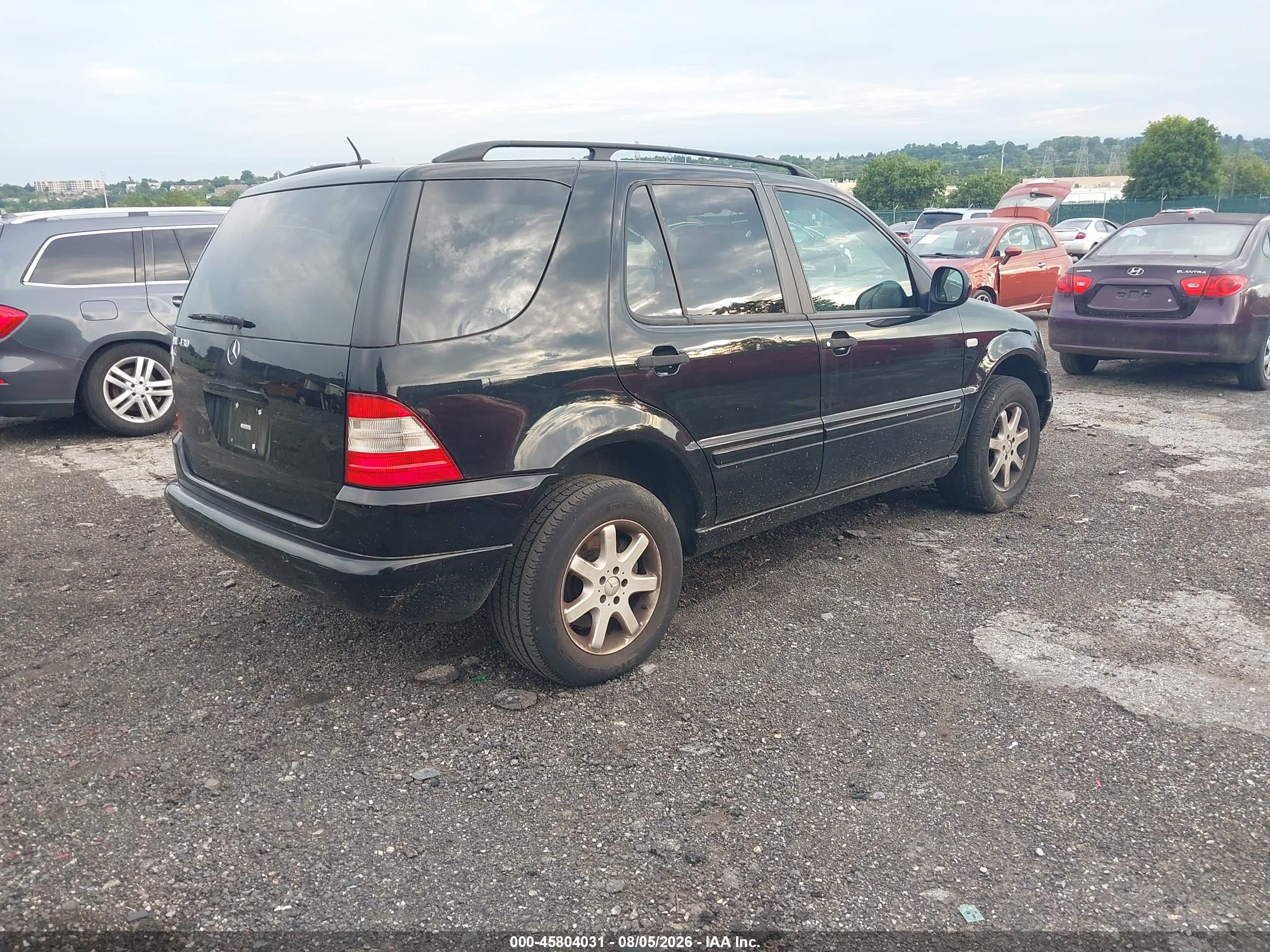 2000 Mercedes-benz Ml 430 Black vin: 4JGAB72E8YA176649