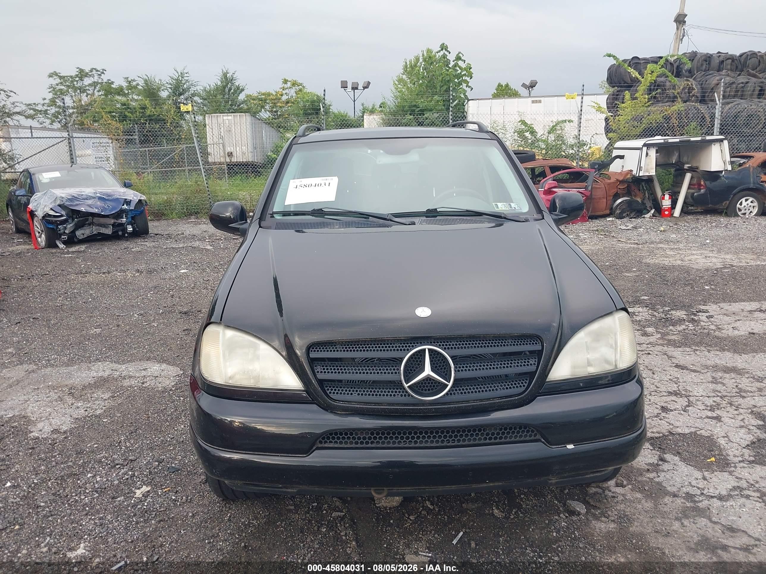 2000 Mercedes-benz Ml 430 Black vin: 4JGAB72E8YA176649