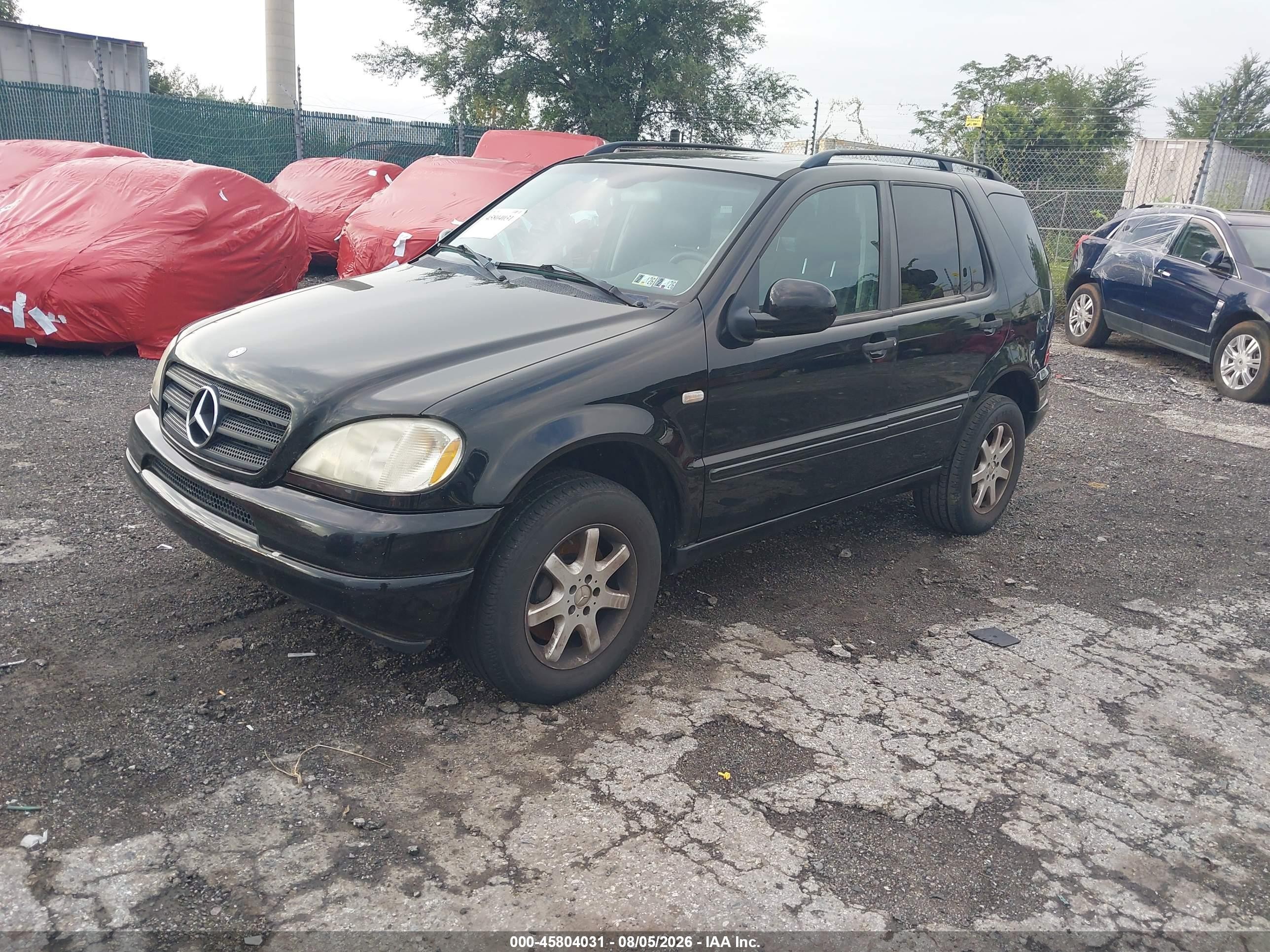 2000 Mercedes-benz Ml 430 Black vin: 4JGAB72E8YA176649
