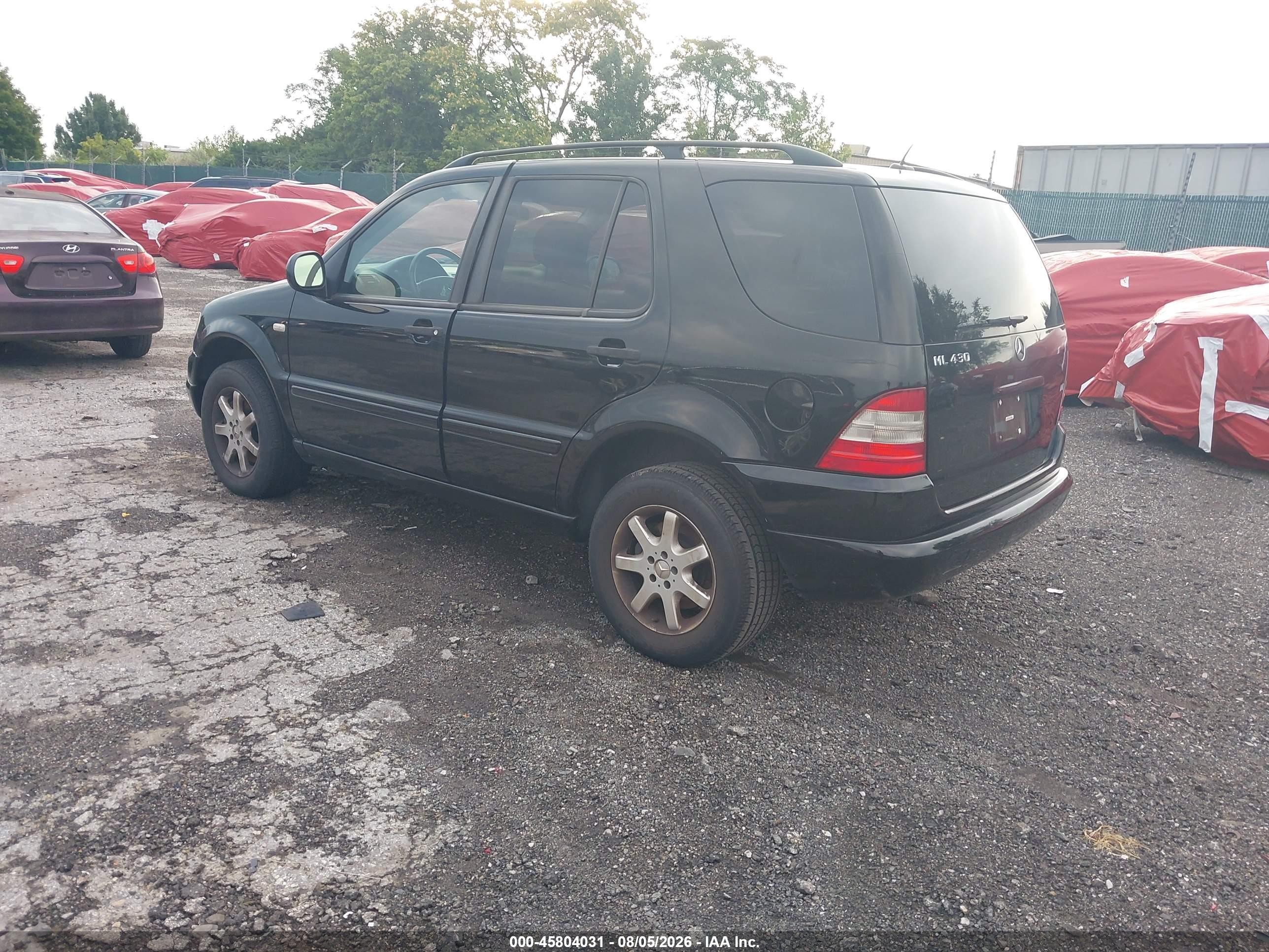 2000 Mercedes-benz Ml 430 Black vin: 4JGAB72E8YA176649