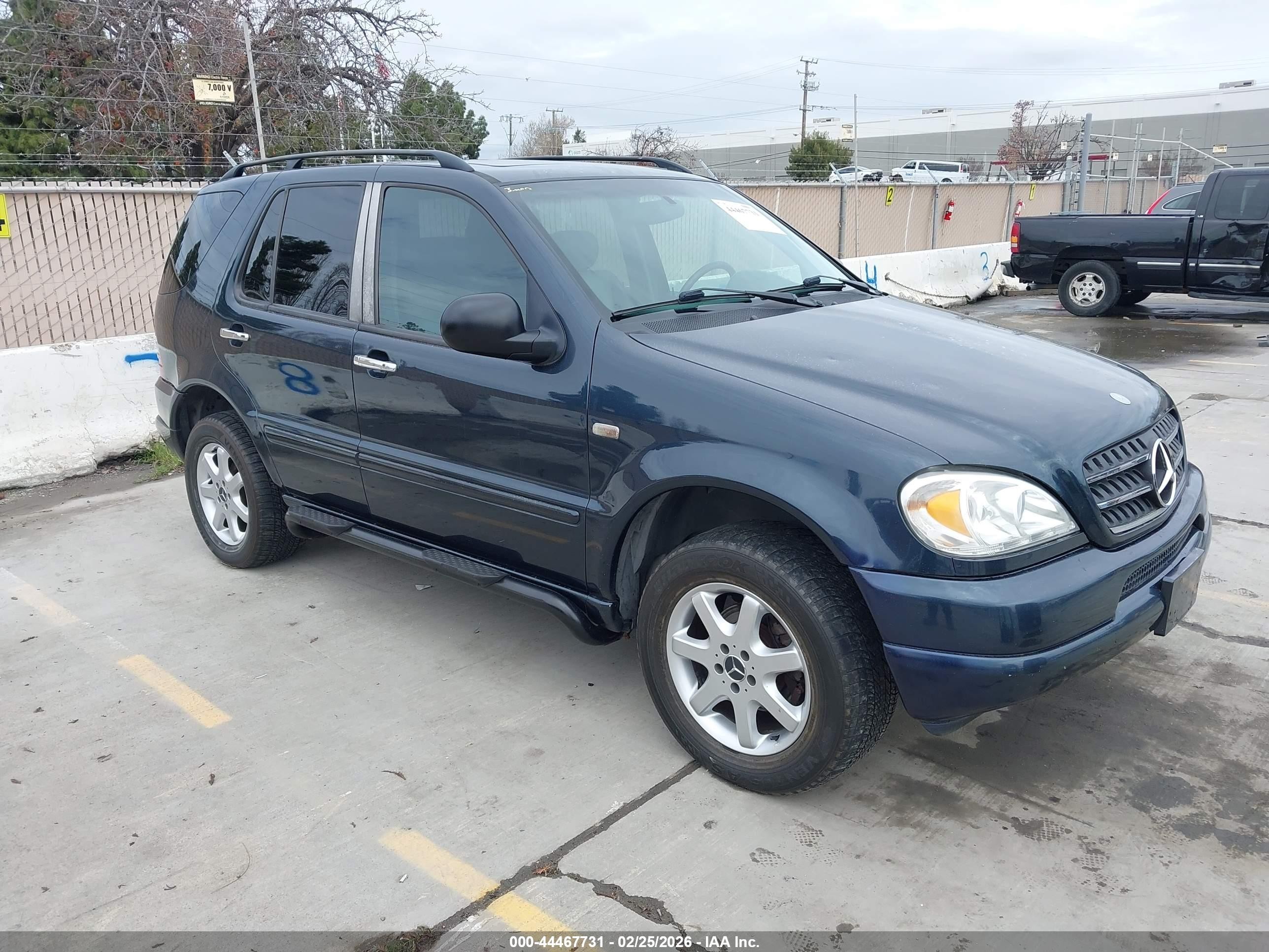 1999 Mercedes-benz Ml 430   Blue vin: 4JGAB72E9XA099188