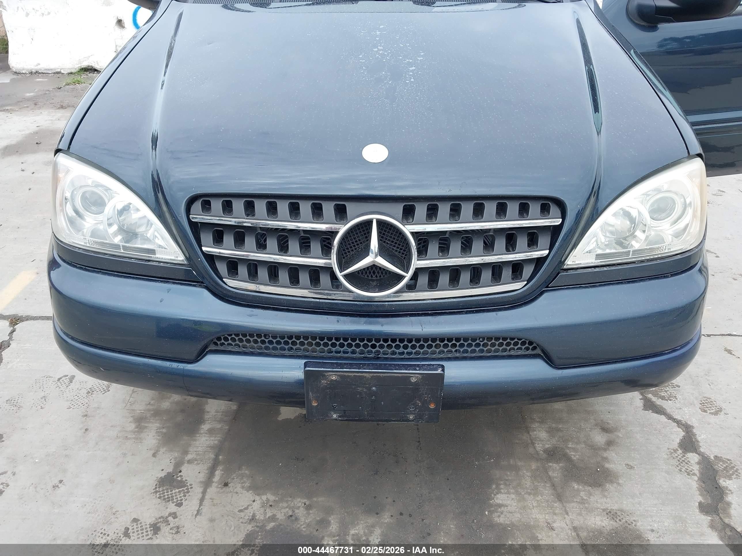 1999 Mercedes-benz Ml 430   Blue vin: 4JGAB72E9XA099188