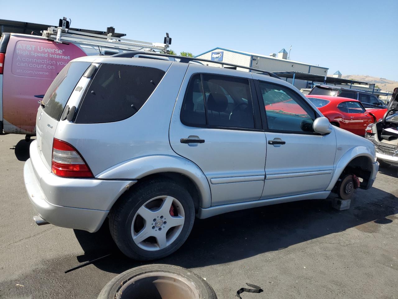 2001 Mercedes-benz Ml 55 Silver vin: 4JGAB74E01A222302