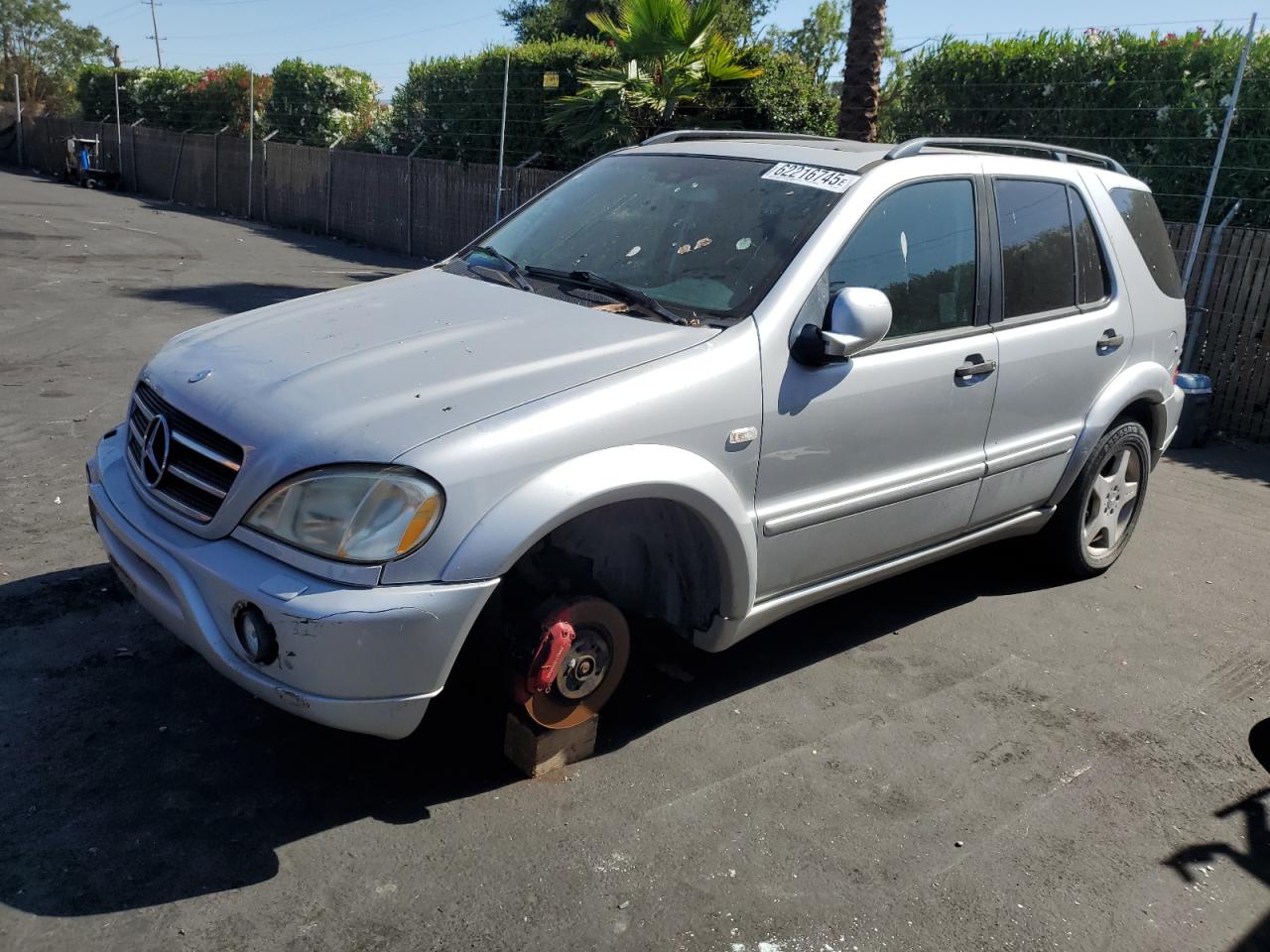 2001 Mercedes-benz Ml 55 Серебряный vin: 4JGAB74E01A222302