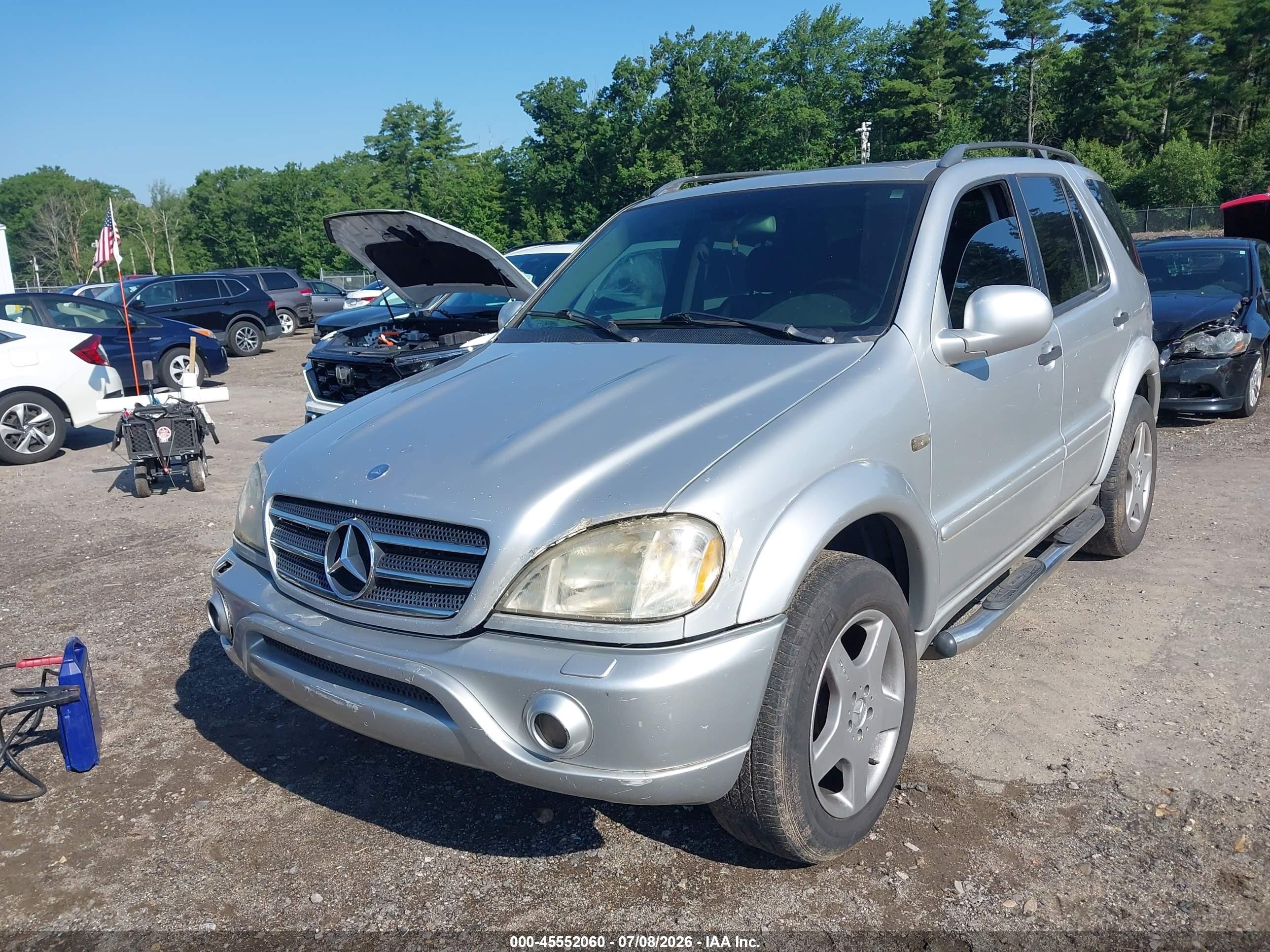 2001 Mercedes-benz Ml 55 Amg   Серебряный vin: 4JGAB74E11A253851