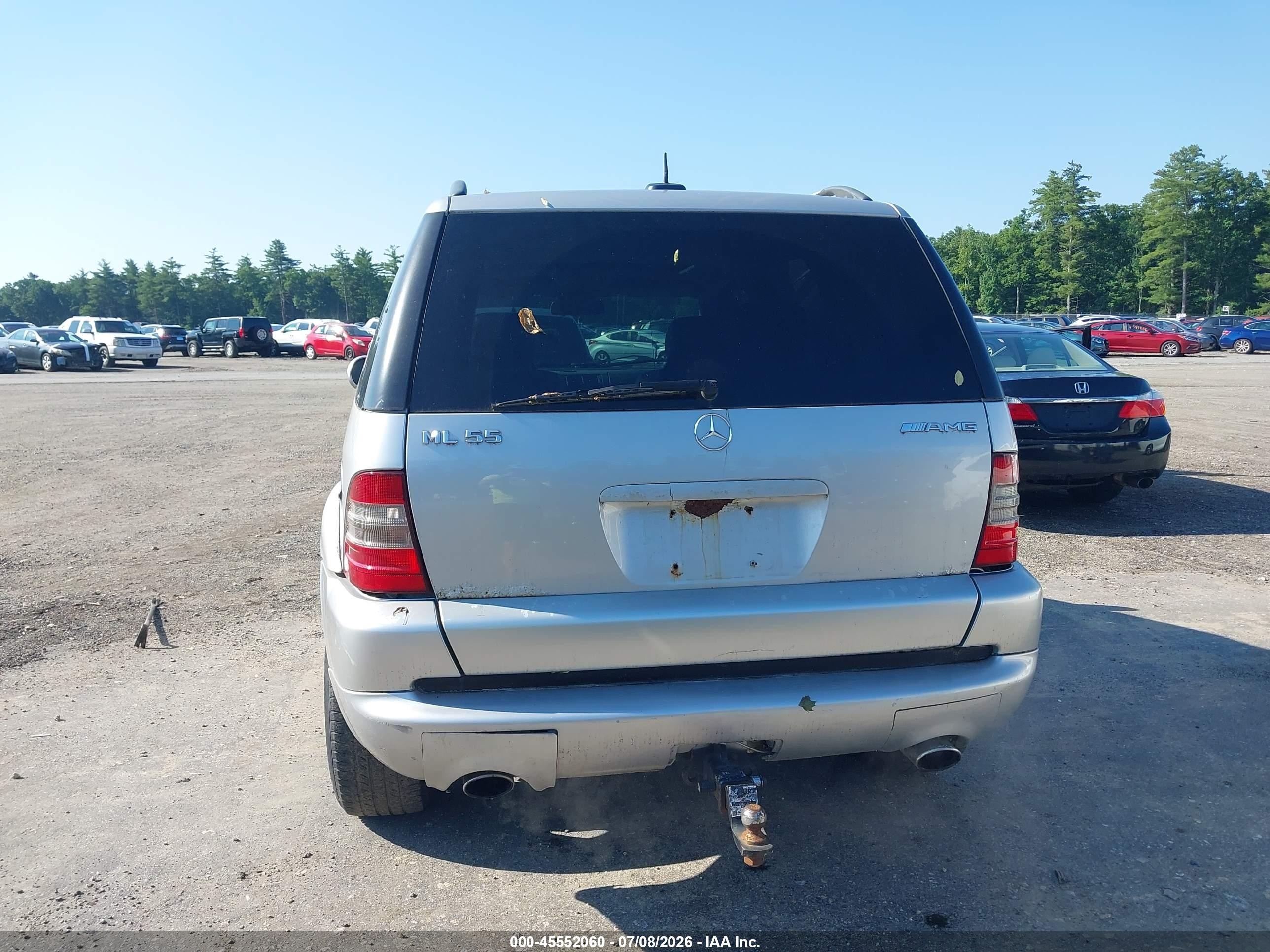 2001 Mercedes-benz Ml 55 Amg   Серебряный vin: 4JGAB74E11A253851