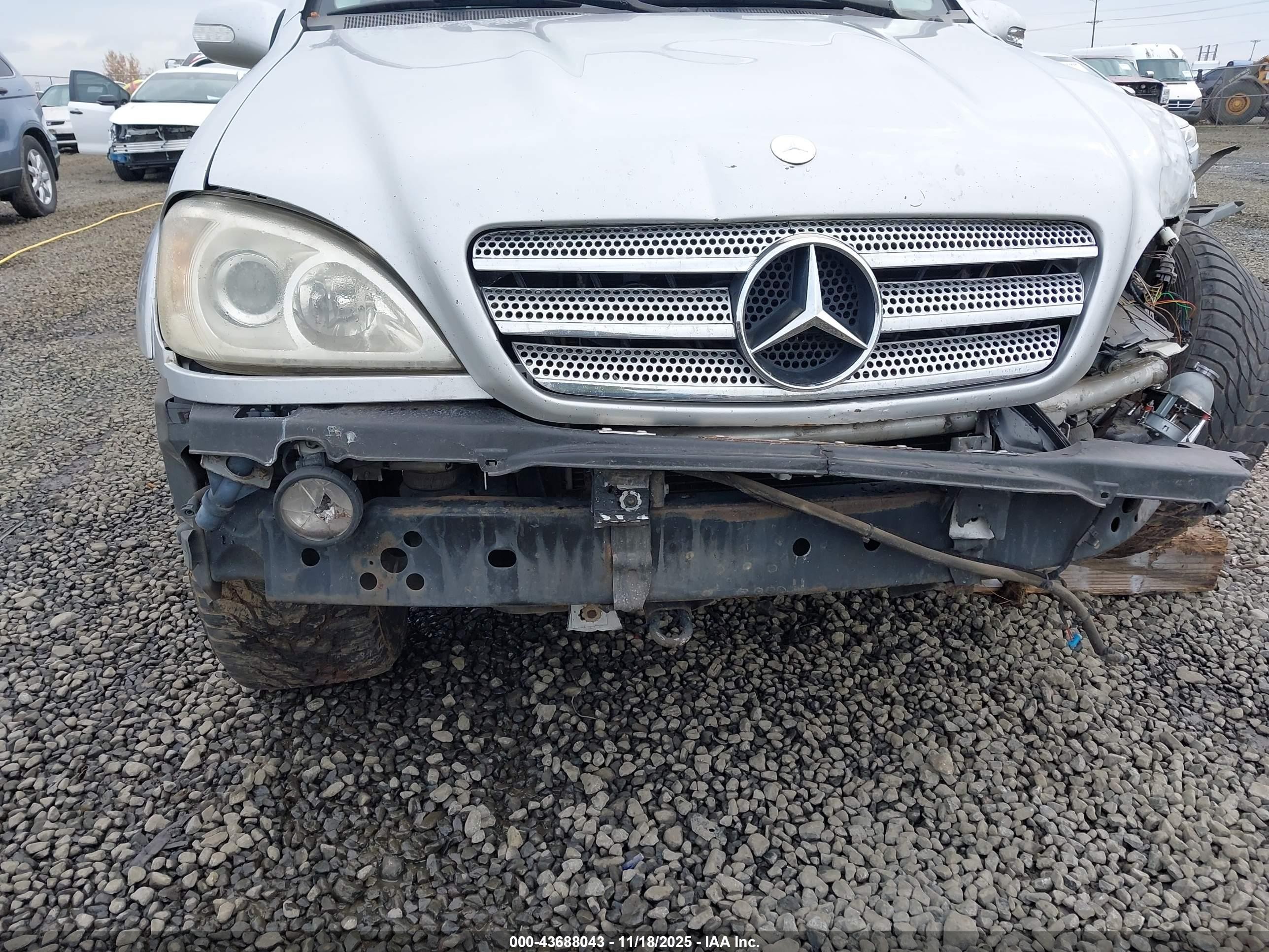 2002 Mercedes-benz Ml 55 Amg   Silver vin: 4JGAB74E12A292439