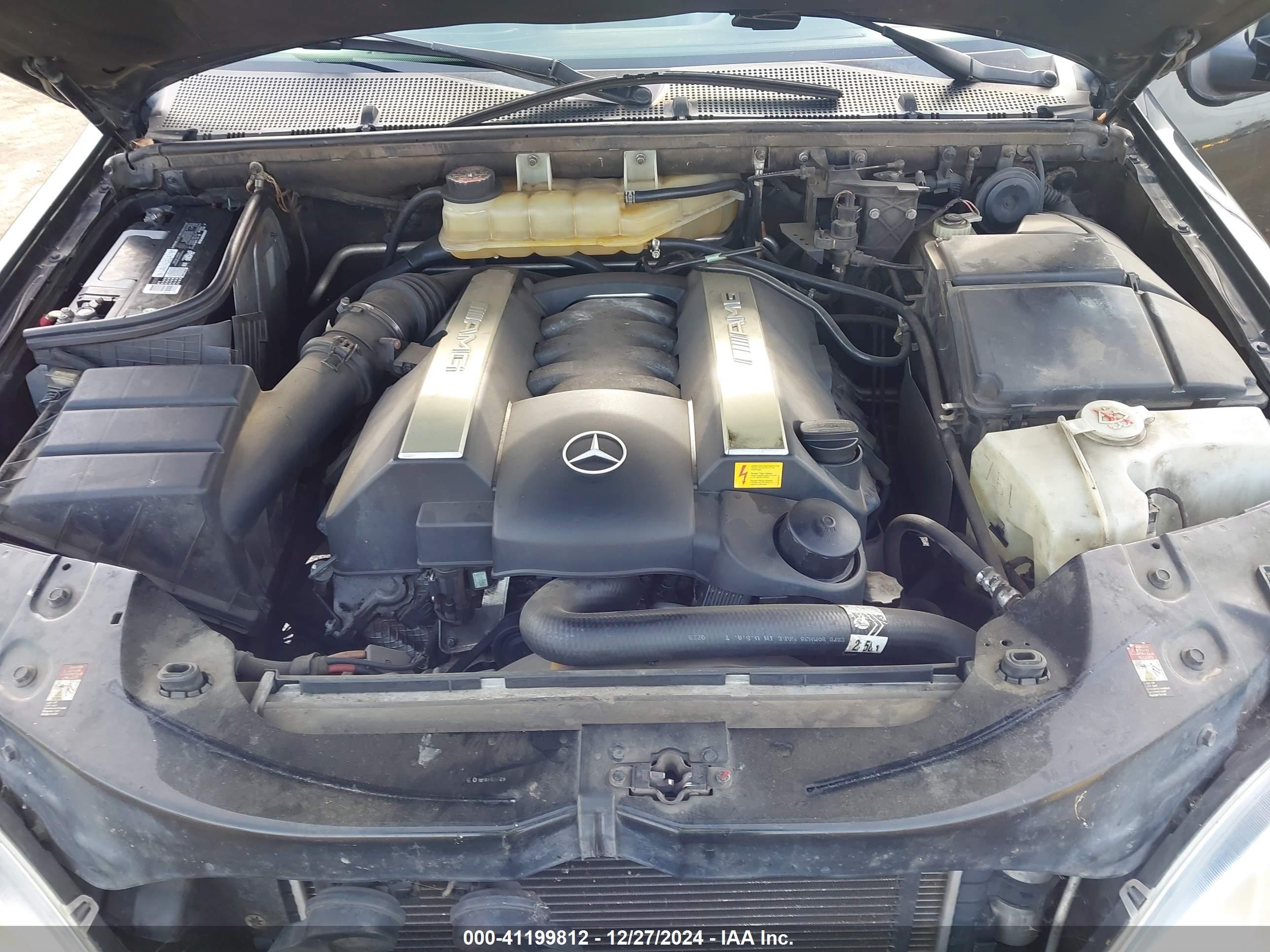 2000 Mercedes-benz Ml 55 Amg   Black vin: 4JGAB74E3YA186258