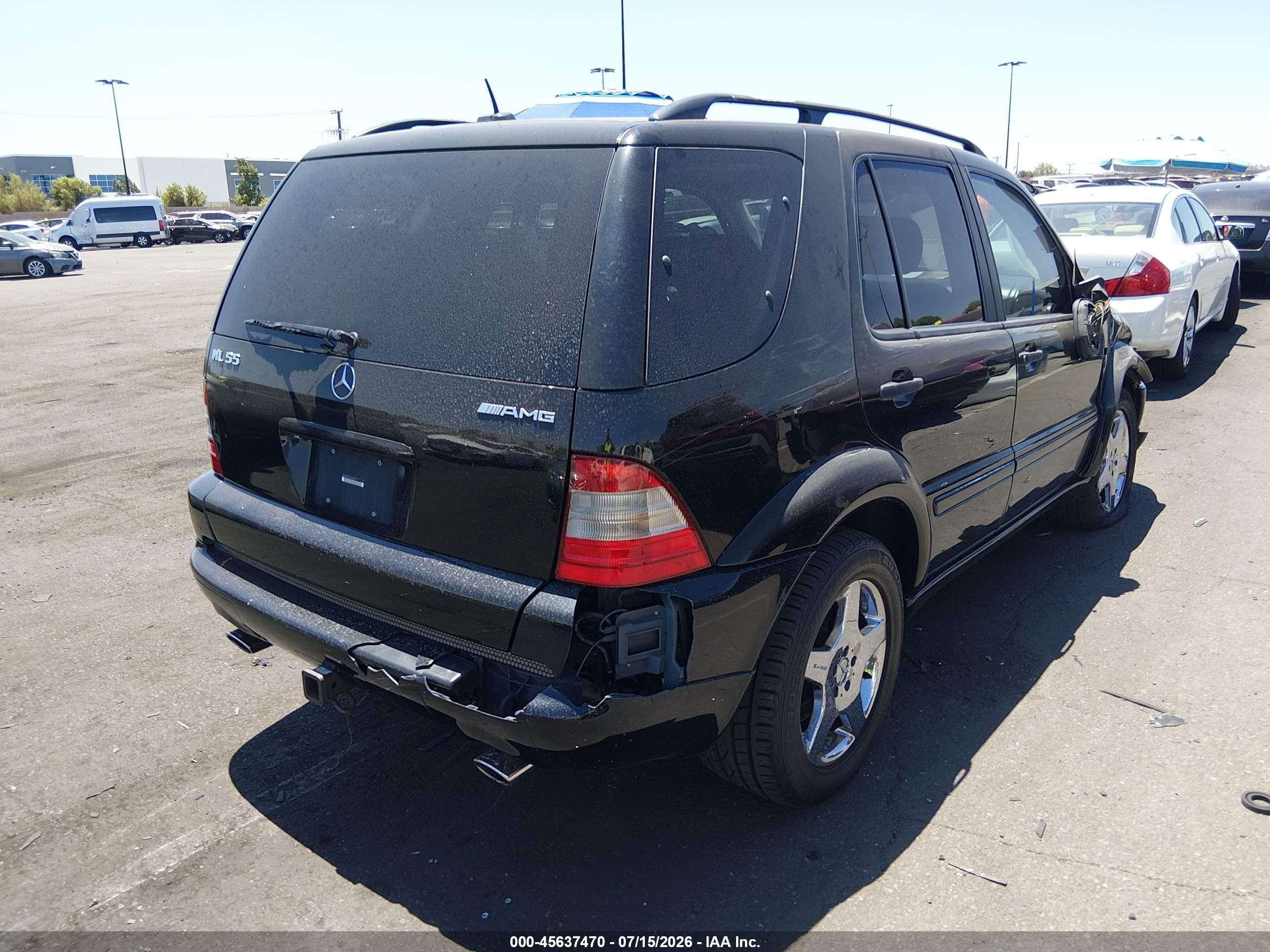 2001 Mercedes-benz Ml 55 Amg   Black vin: 4JGAB74E41A258879