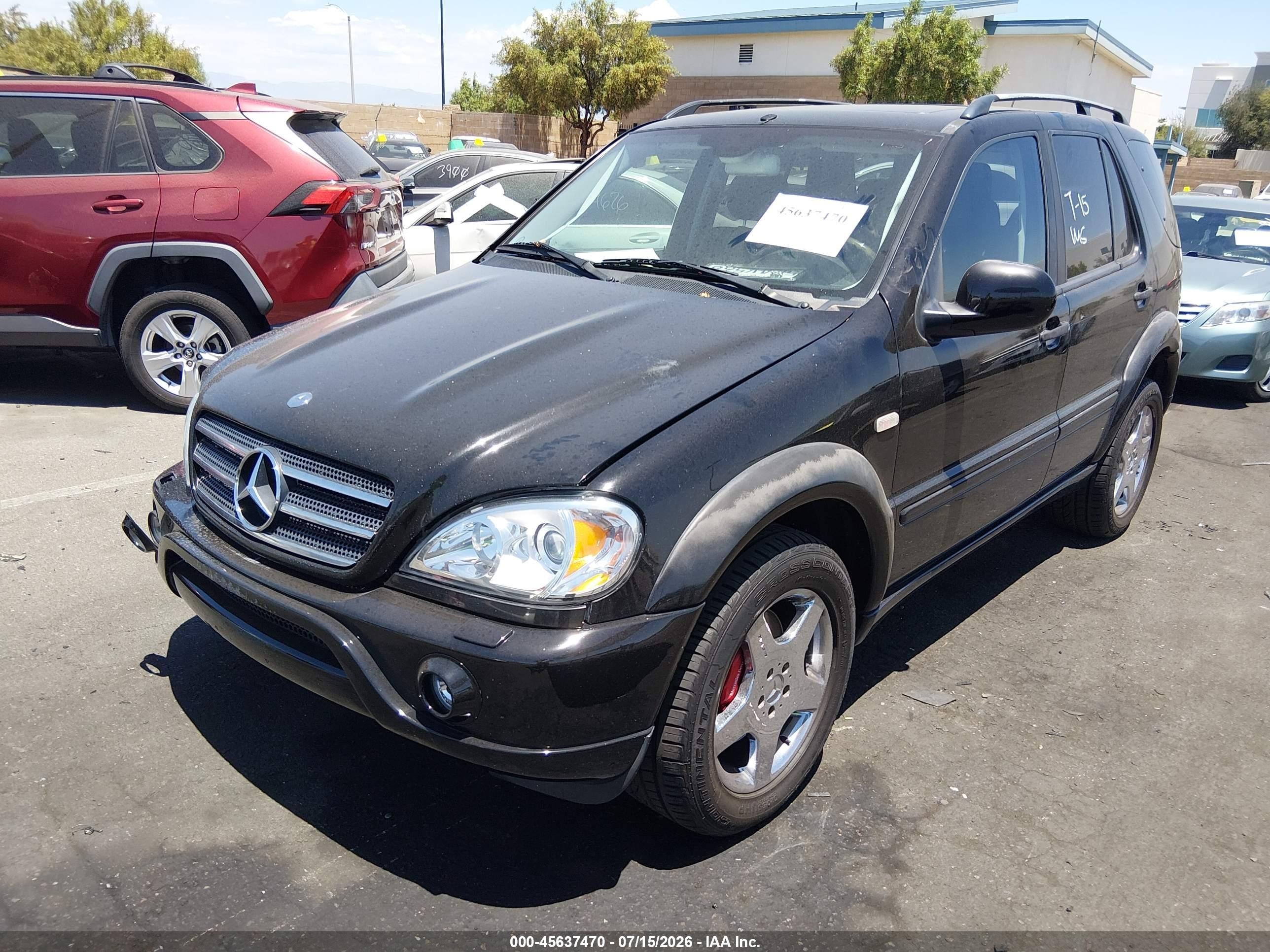 2001 Mercedes-benz Ml 55 Amg   Black vin: 4JGAB74E41A258879