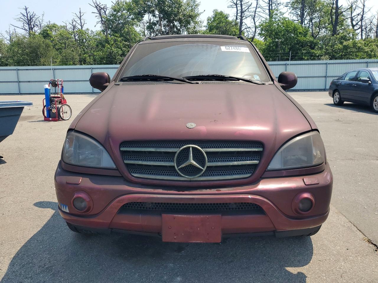 2000 Mercedes-benz Ml 55 Burgundy vin: 4JGAB74E7YA176011