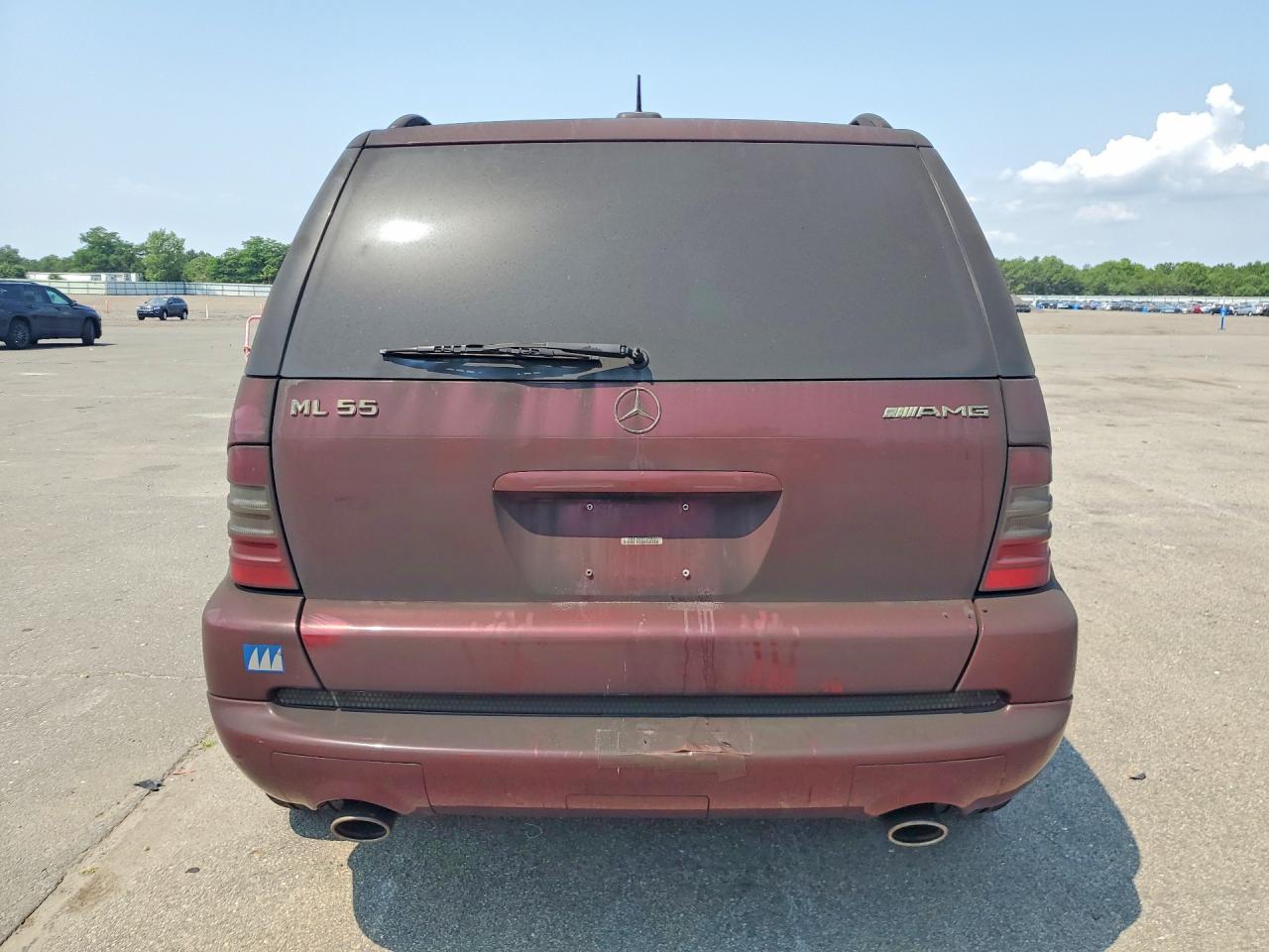 2000 Mercedes-benz Ml 55 Burgundy vin: 4JGAB74E7YA176011