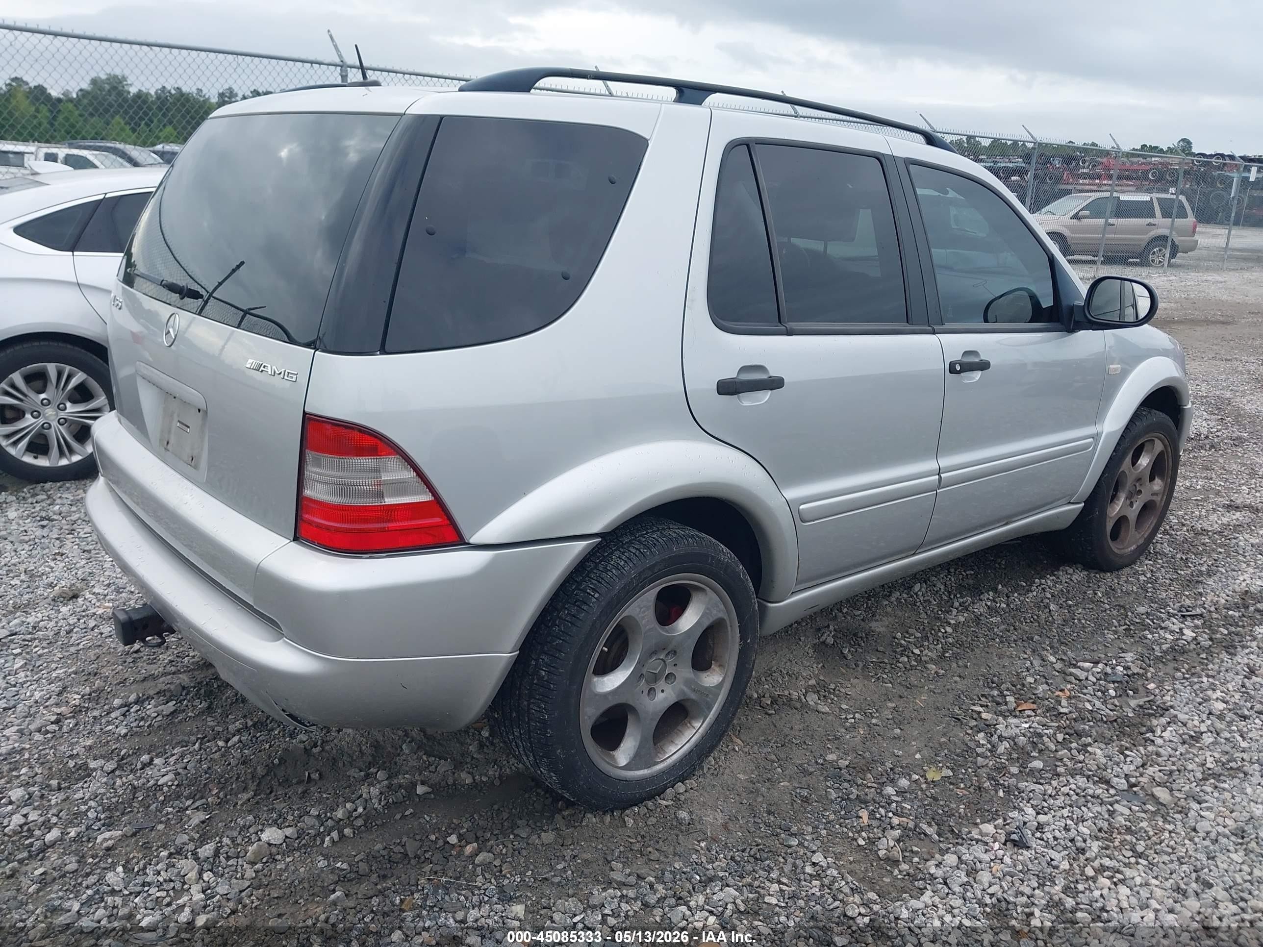 2001 Mercedes-benz Ml 55 Amg   Silver vin: 4JGAB74E81A261624
