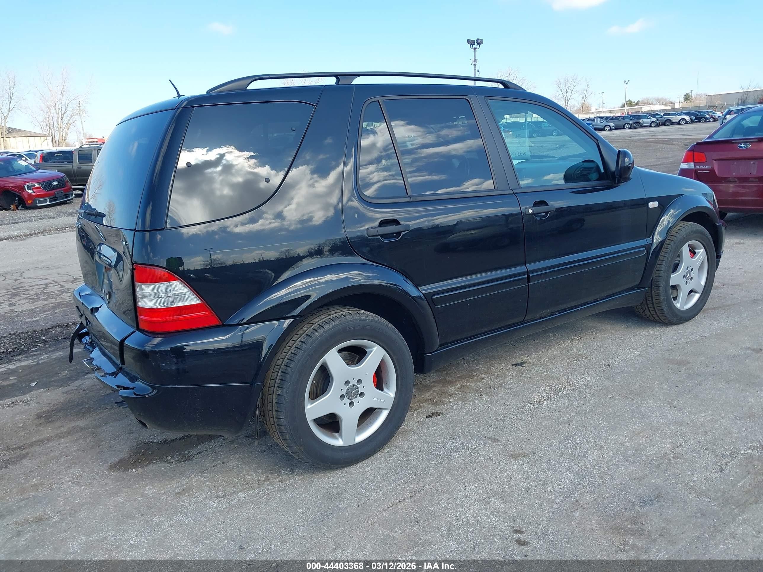 2001 Mercedes-benz Ml 55 Amg   Black vin: 4JGAB74EX1A241357