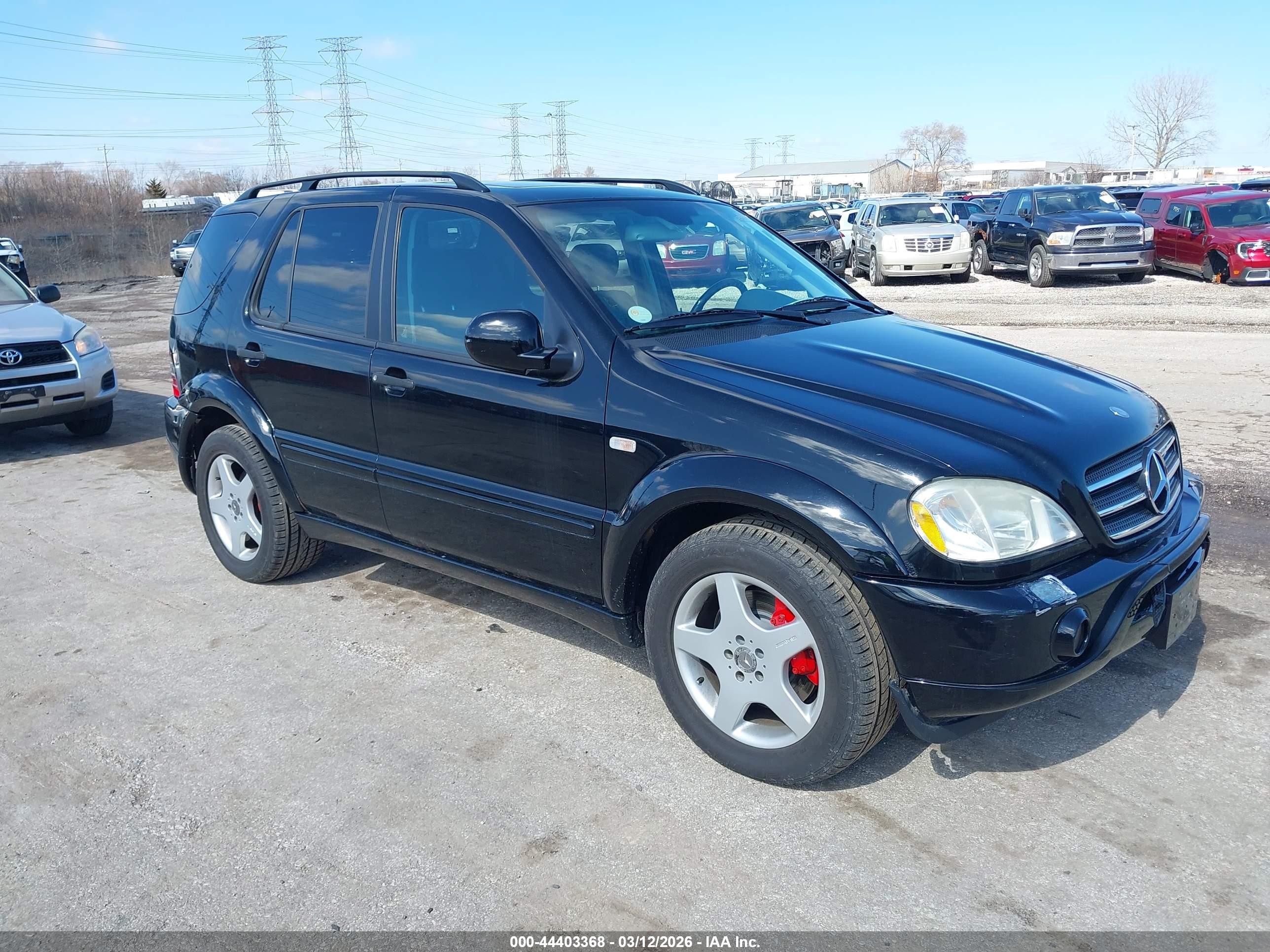 2001 Mercedes-benz Ml 55 Amg   Black vin: 4JGAB74EX1A241357
