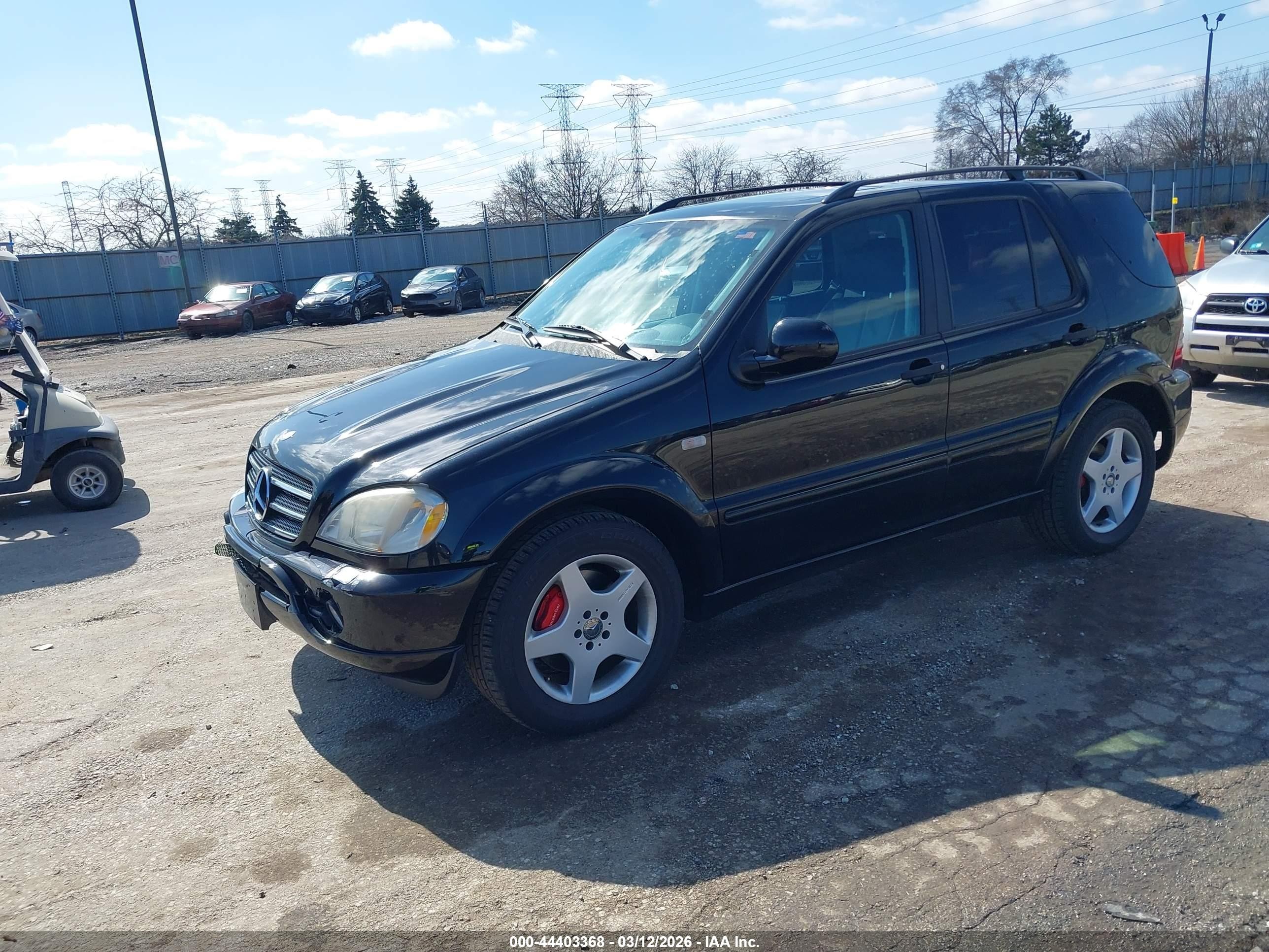 2001 Mercedes-benz Ml 55 Amg   Black vin: 4JGAB74EX1A241357
