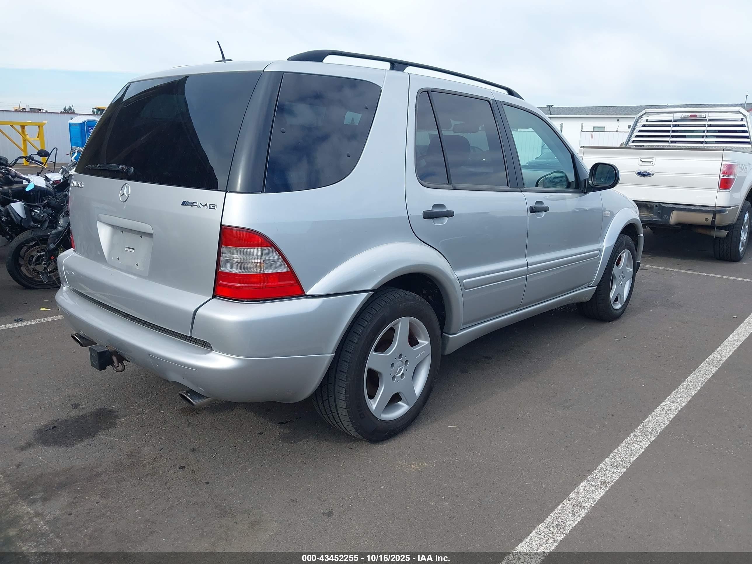 2001 Mercedes-benz Ml 55 Amg   Серебряный vin: 4JGAB74EX1A253119
