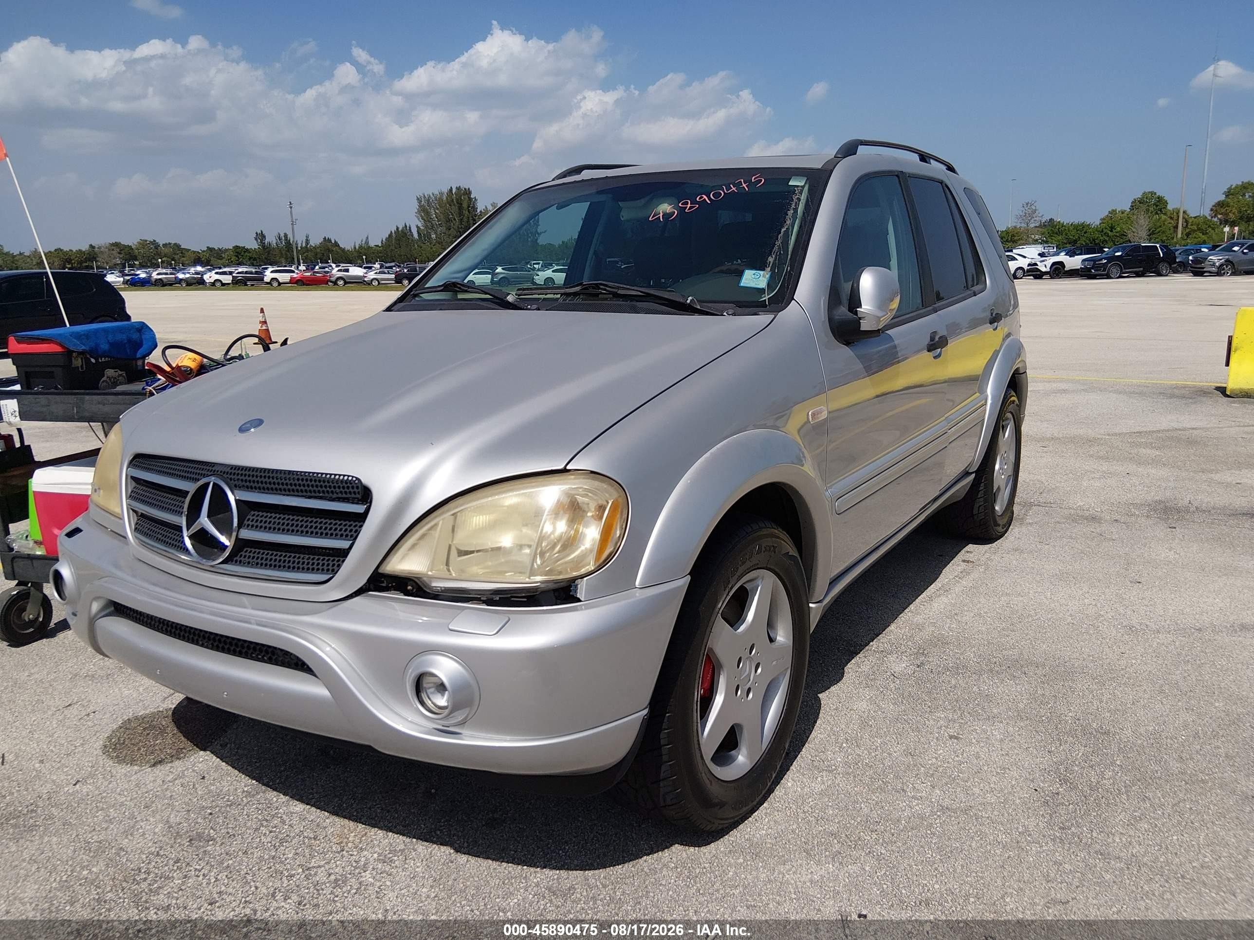2001 Mercedes-benz Ml 55 Amg Silver vin: 4JGAB74EX1A265500