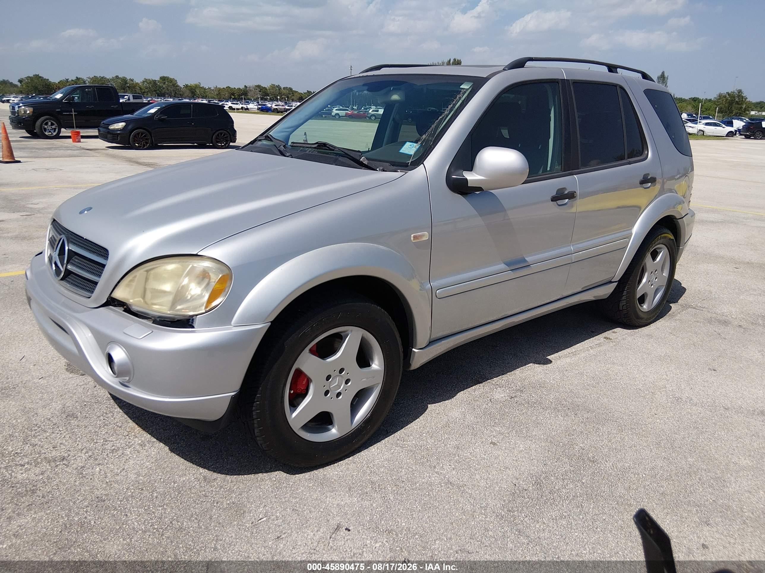 2001 Mercedes-benz Ml 55 Amg Silver vin: 4JGAB74EX1A265500