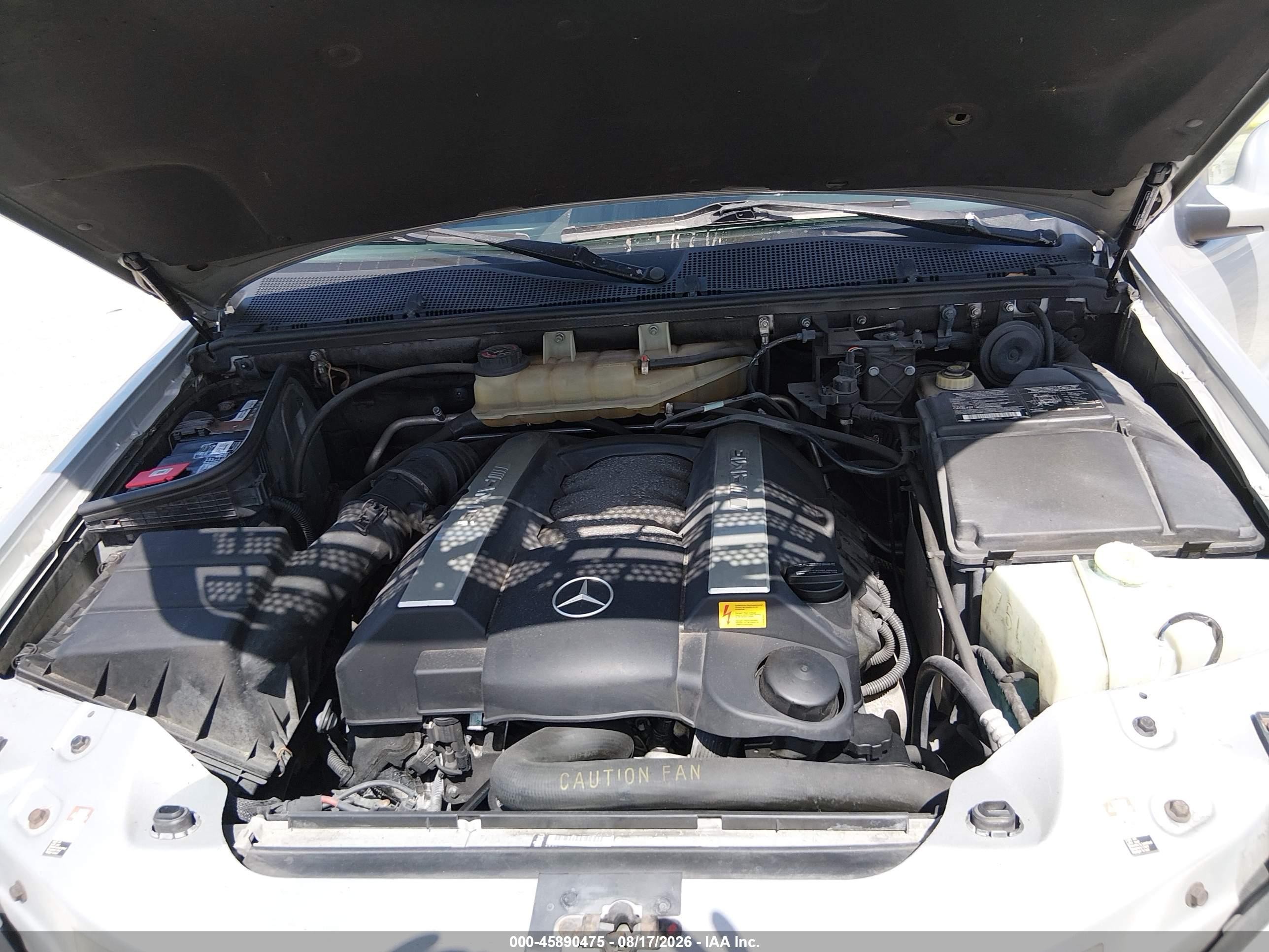 2001 Mercedes-benz Ml 55 Amg Silver vin: 4JGAB74EX1A265500