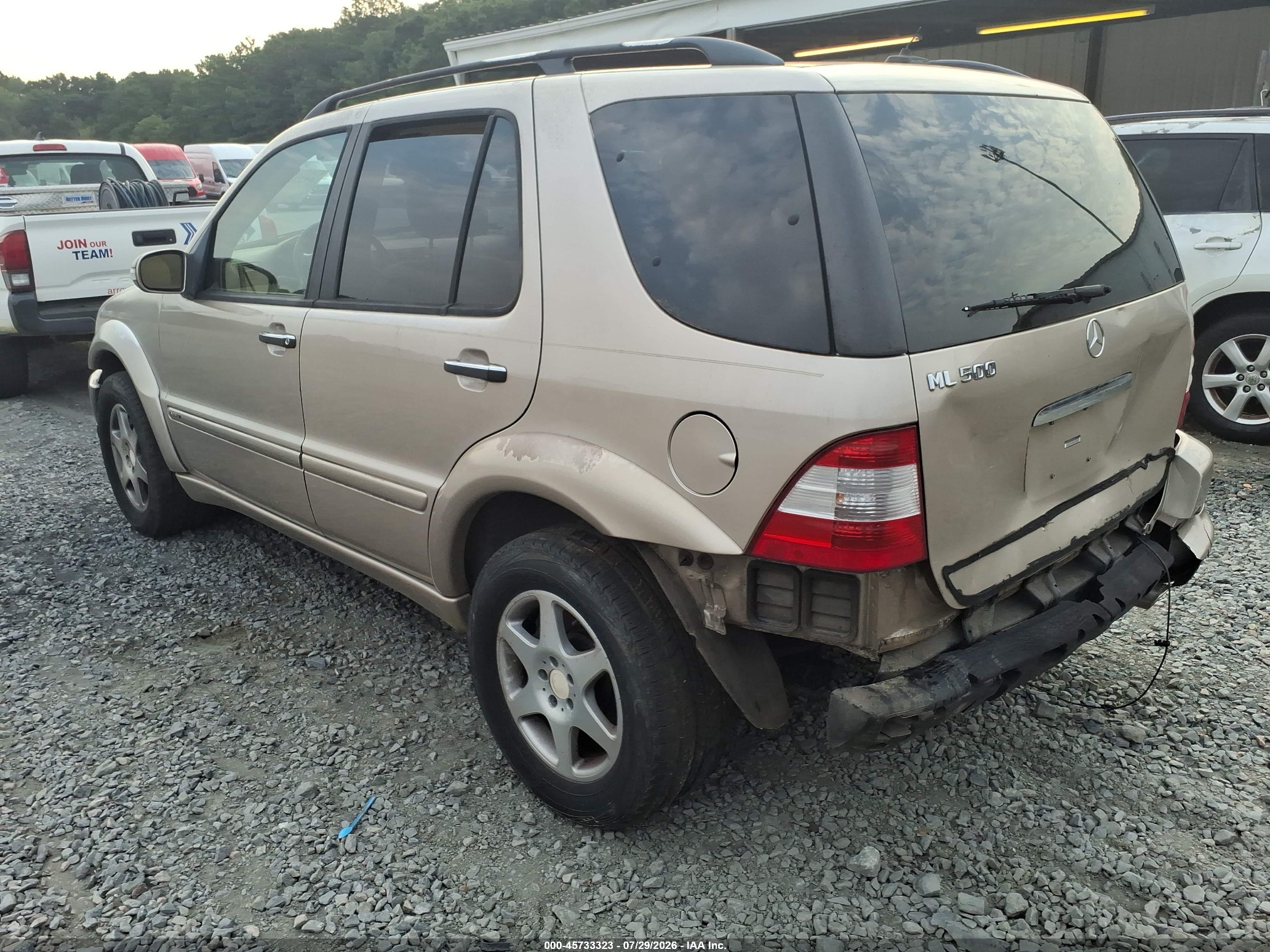 2003 Mercedes-benz Ml 500   Tan vin: 4JGAB75E23A416167