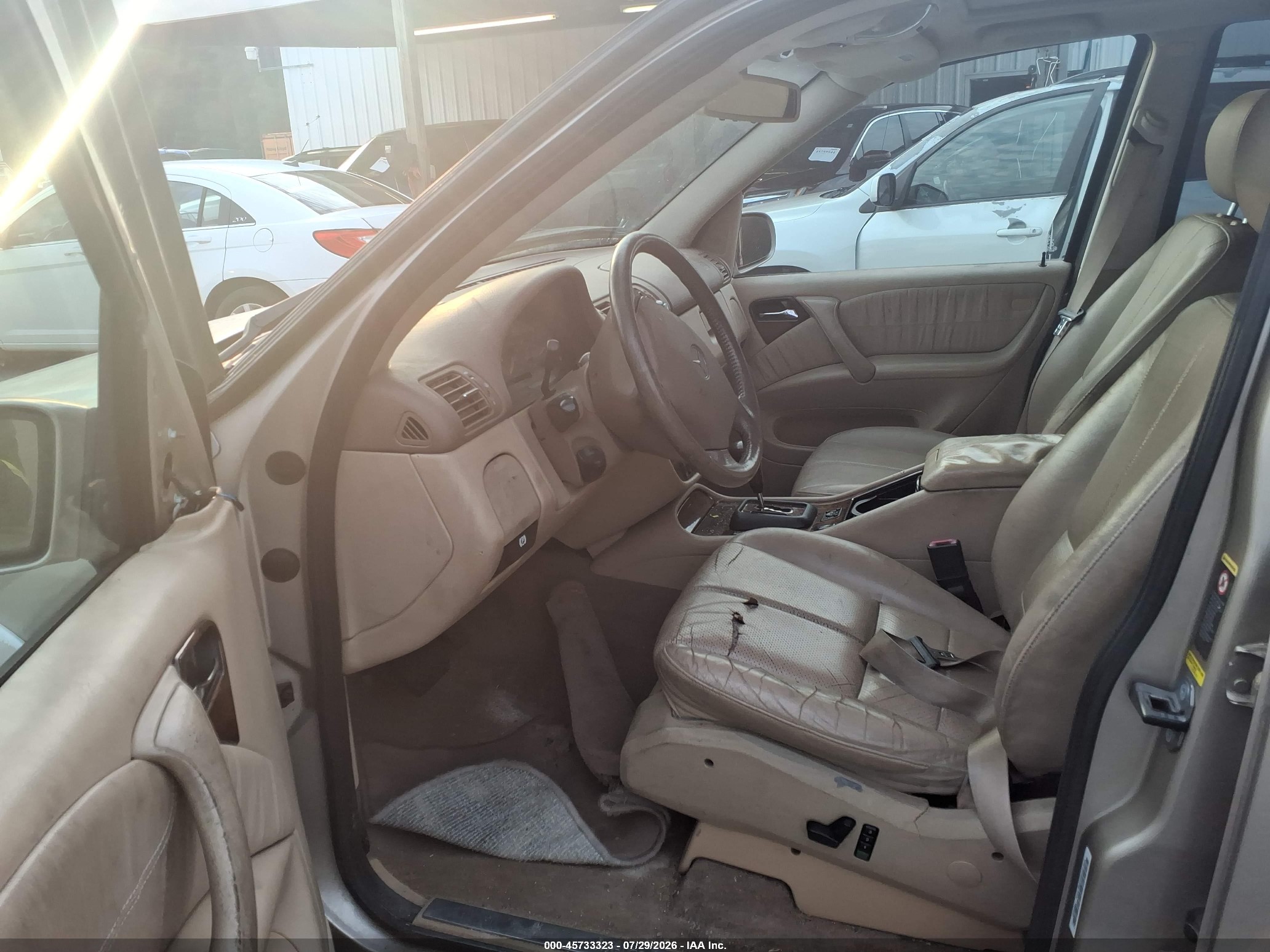 2003 Mercedes-benz Ml 500   Tan vin: 4JGAB75E23A416167