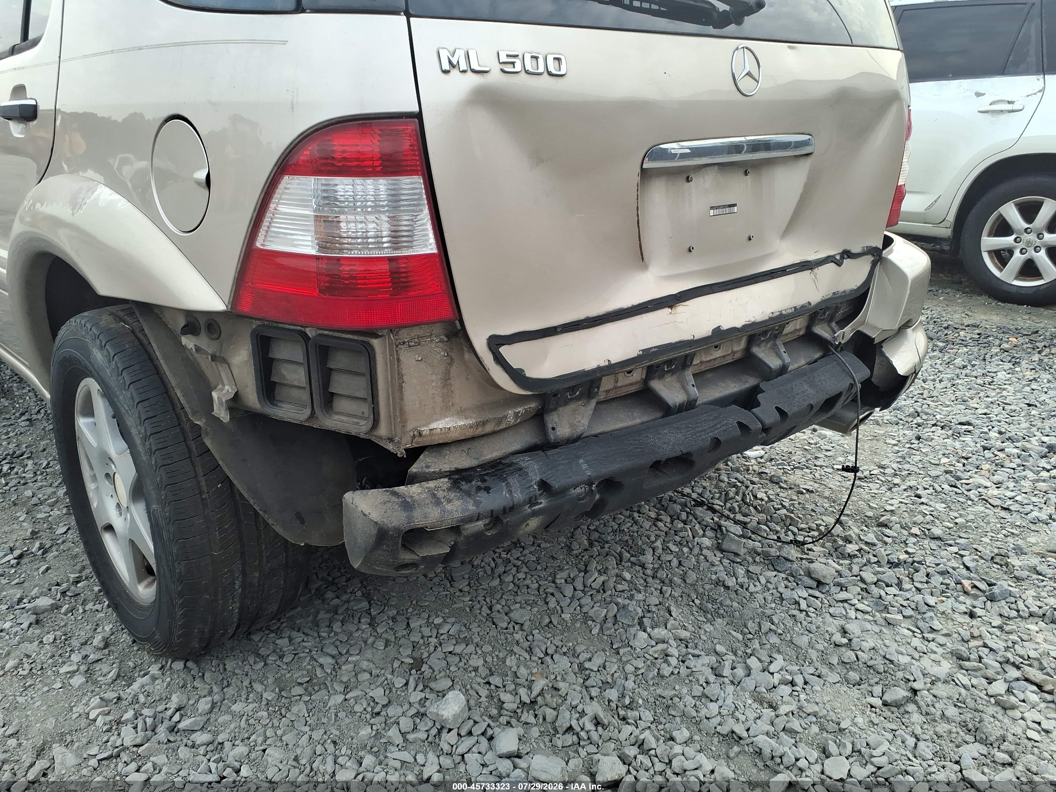 2003 Mercedes-benz Ml 500   Tan vin: 4JGAB75E23A416167
