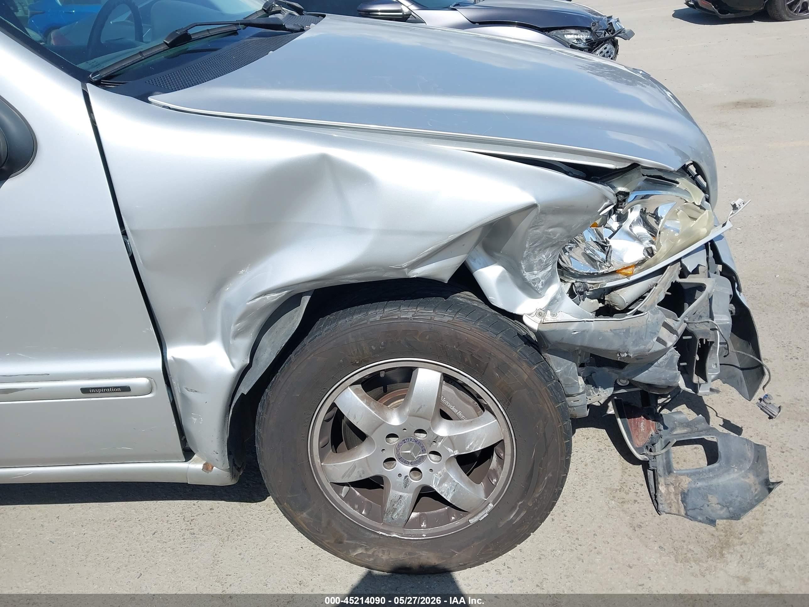 2003 Mercedes-benz Ml 500   Silver vin: 4JGAB75E23A441330