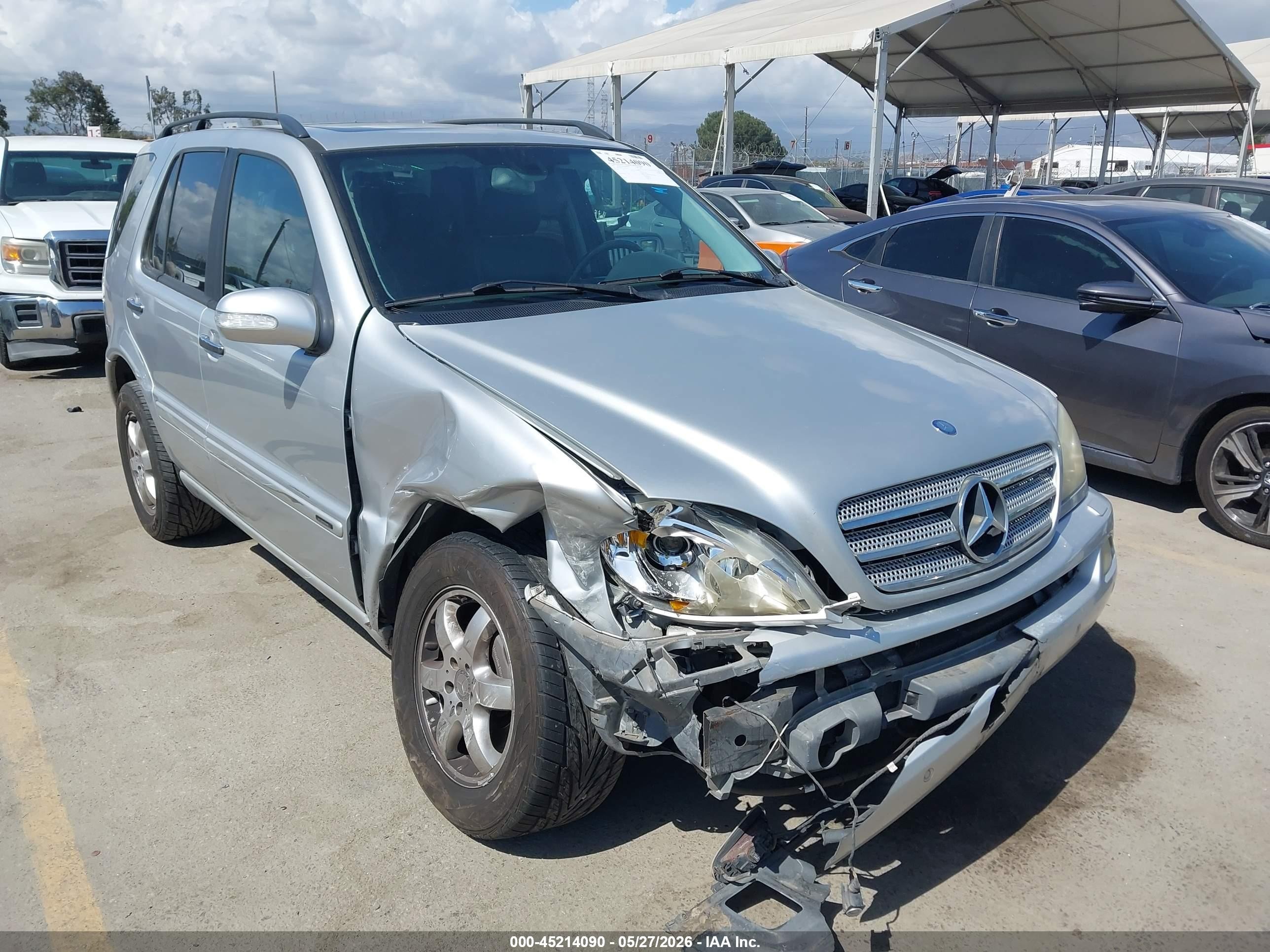 2003 Mercedes-benz Ml 500   Silver vin: 4JGAB75E23A441330